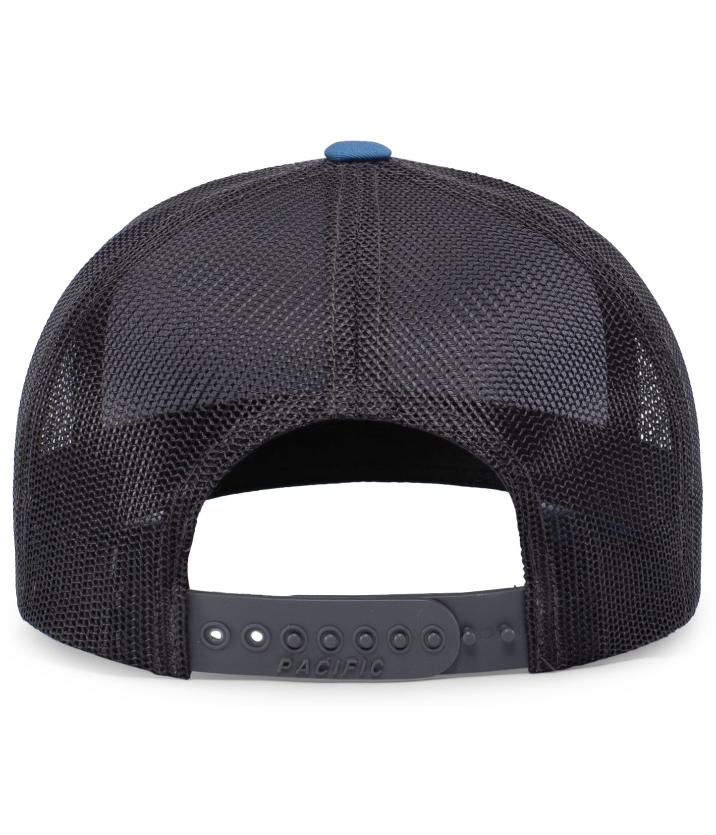 Trucker Snapback Hat w/ Embroidery (HEATHER GREY/LT CHARCOAL/OCEAN BLUE) - So Good!
