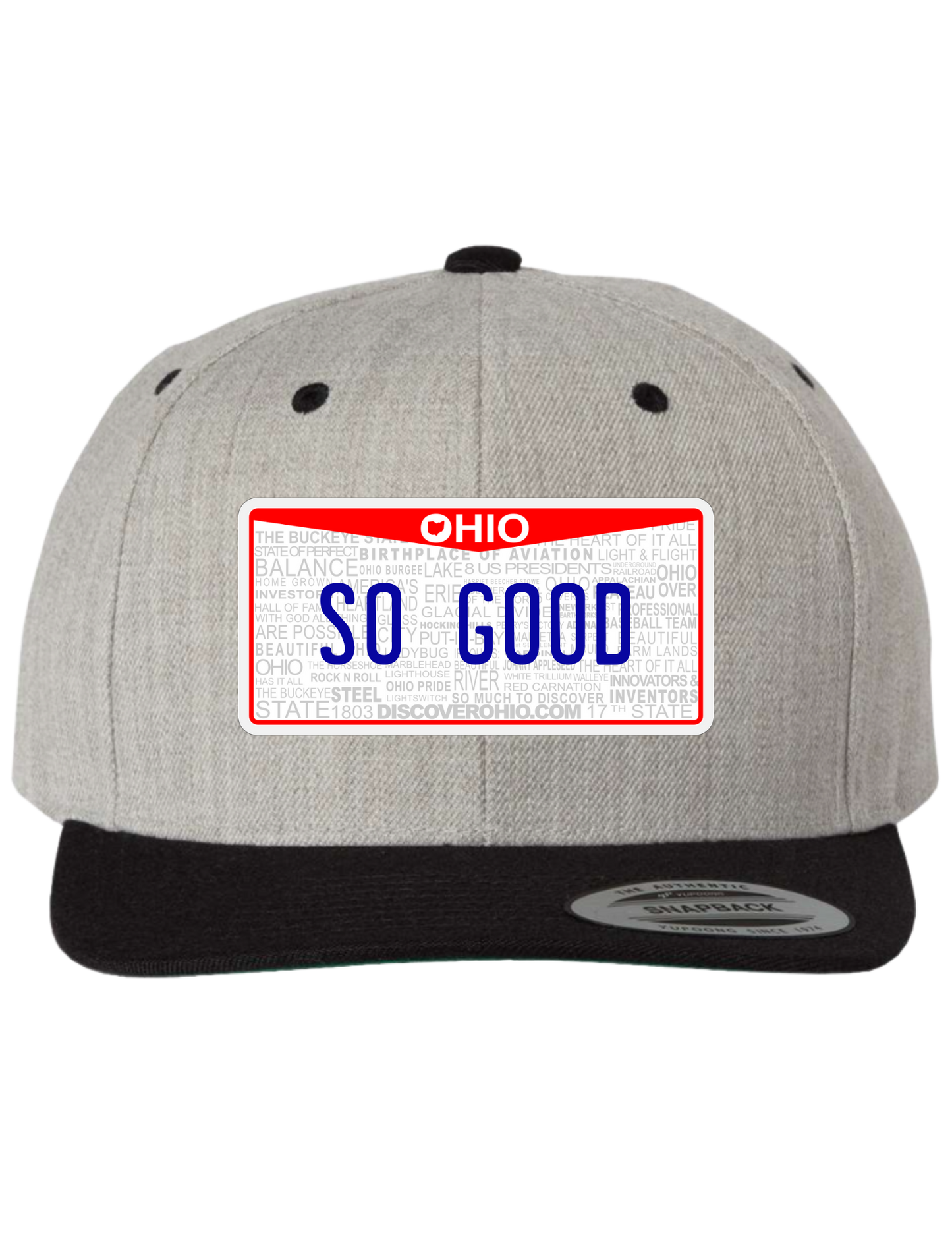 So Good Ohio Premium License Plate Trucker Hats