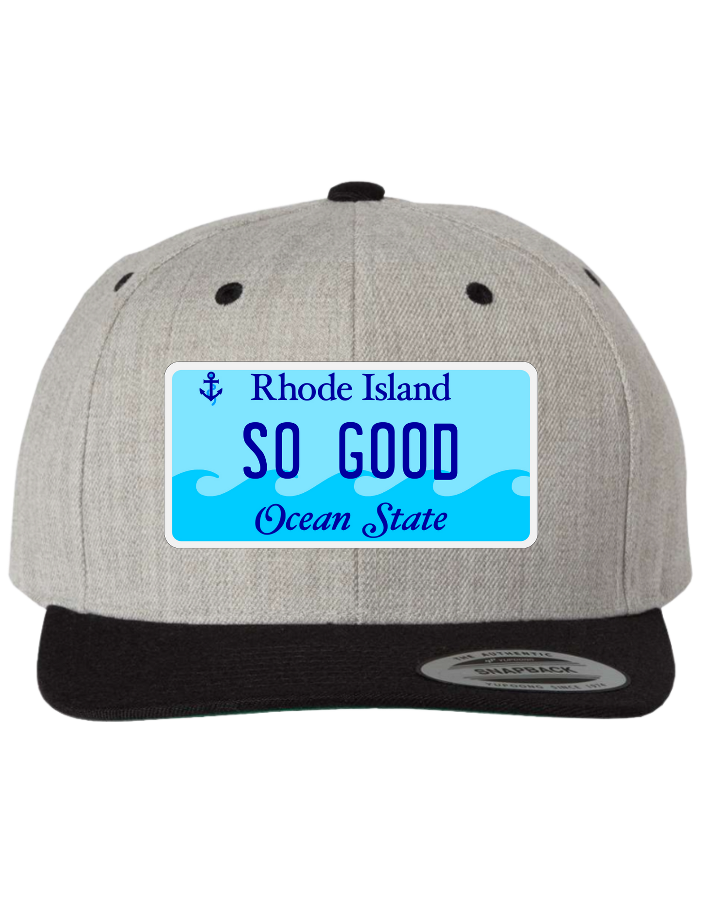 So Good Rhode Island Premium License Plate Trucker Hats