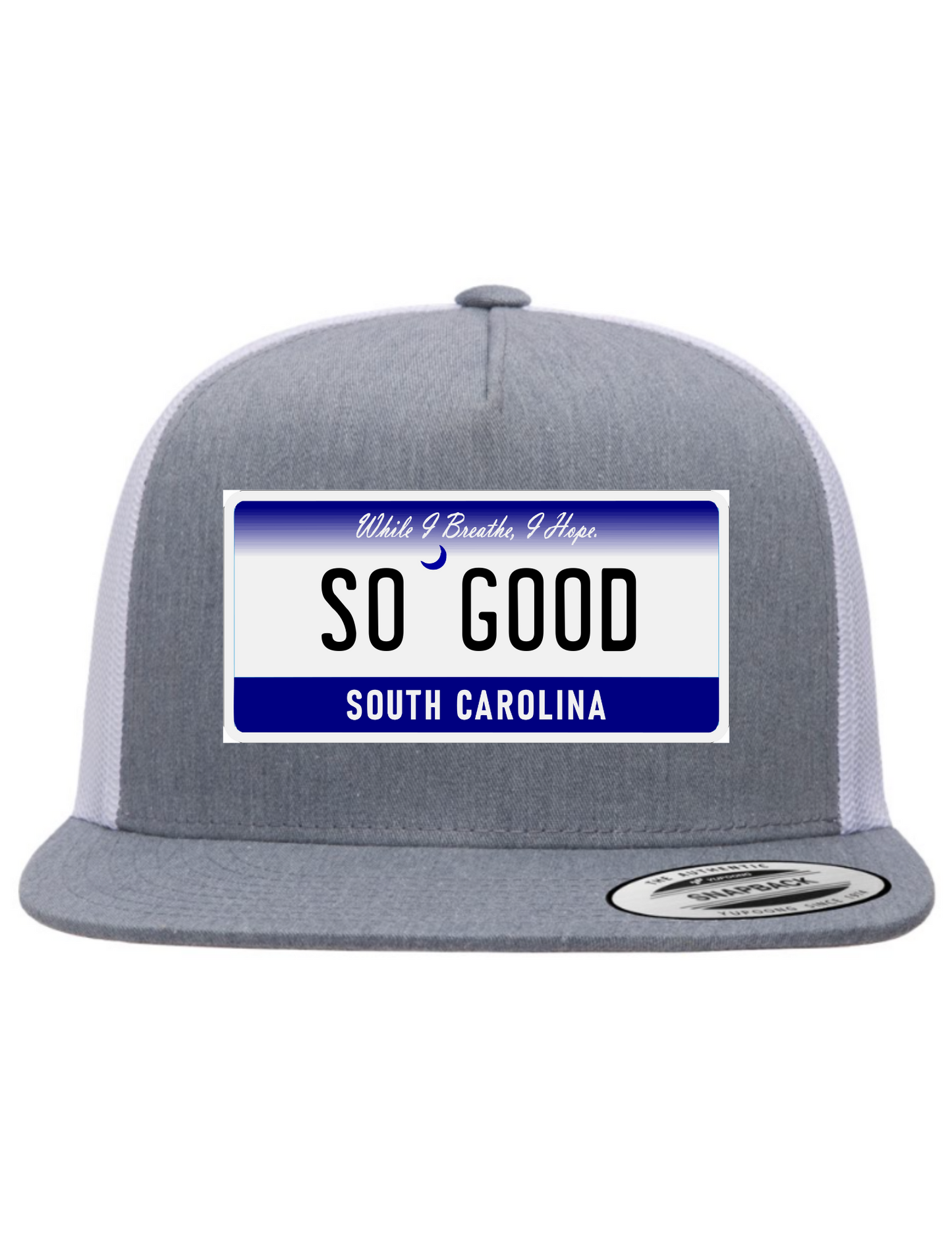 So Good South Carolina License Plate Trucker Hats