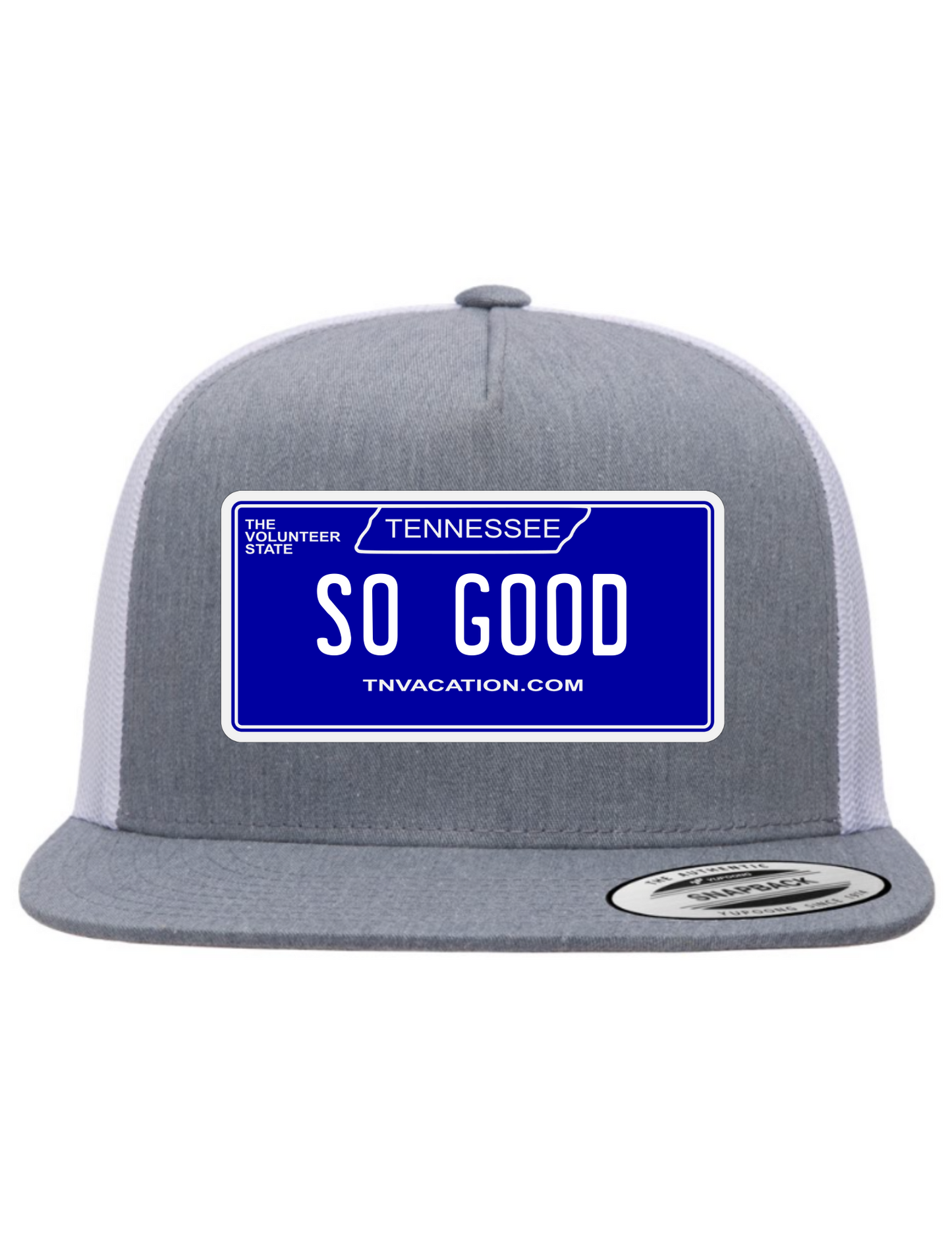 So Good Tennessee License Plate Trucker Hats