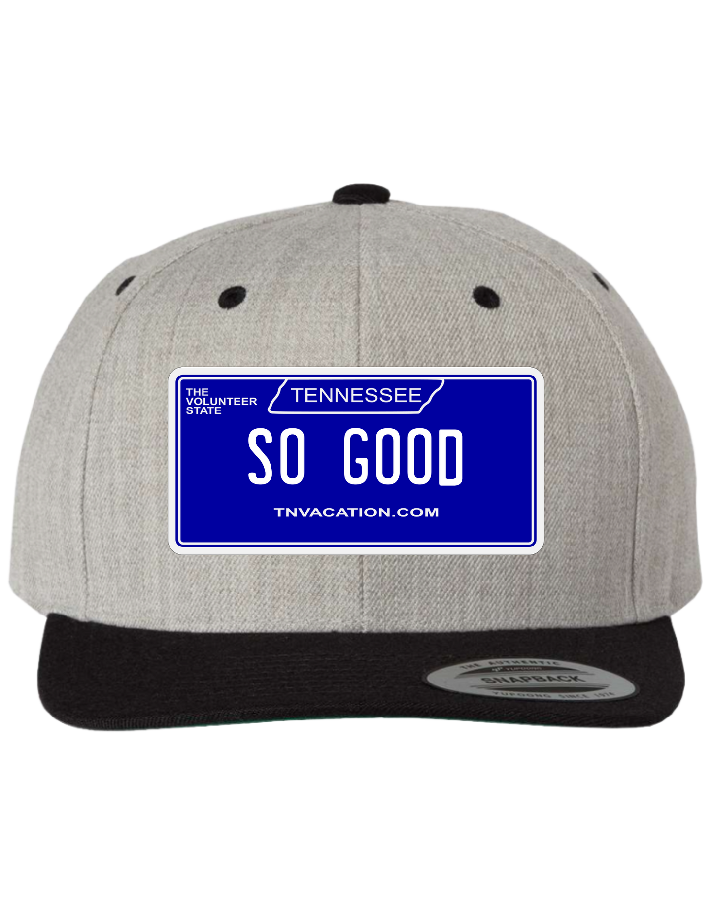 So Good Tennessee Premium License Plate Trucker Hats