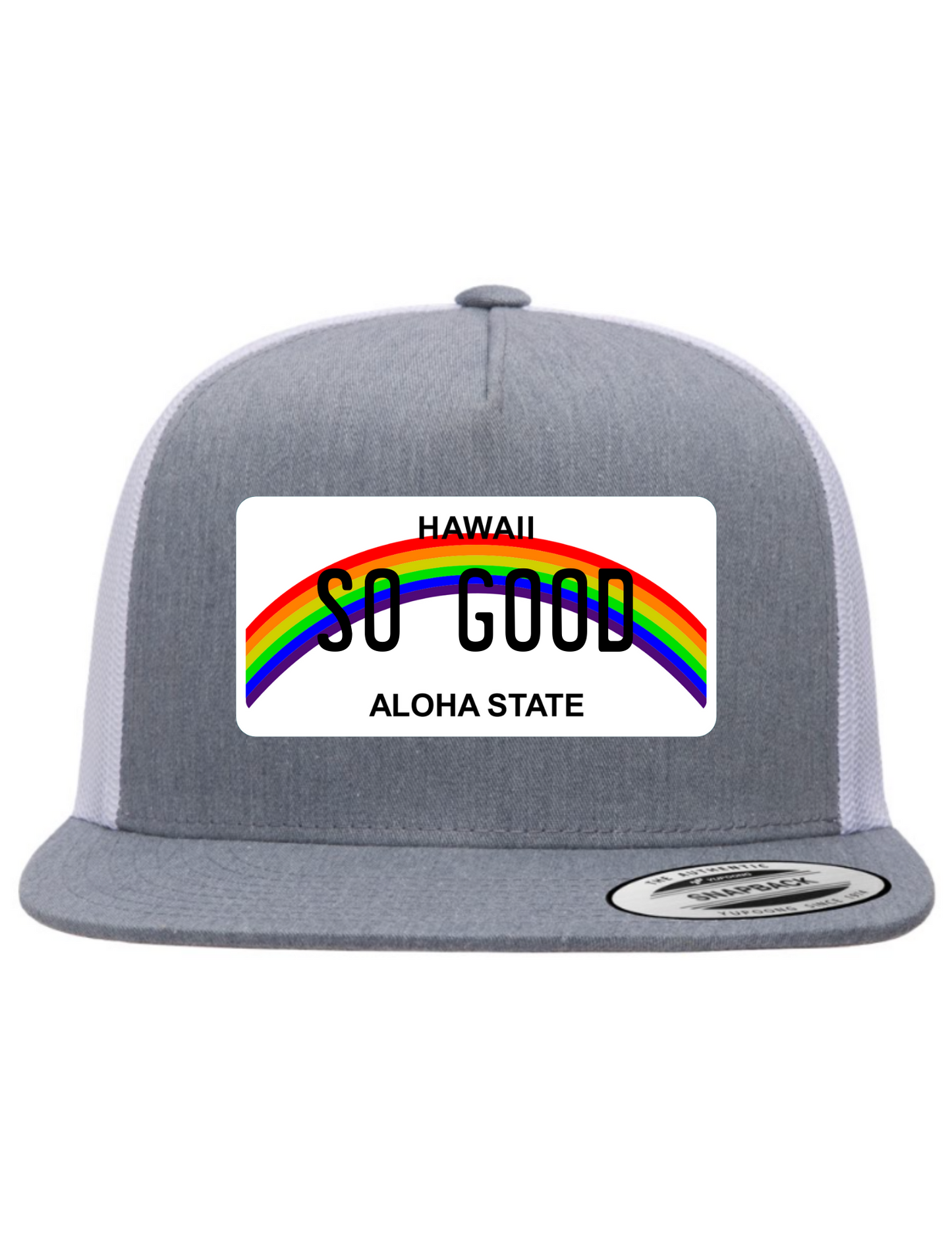 So Good Hawaii License Plate Trucker Hats