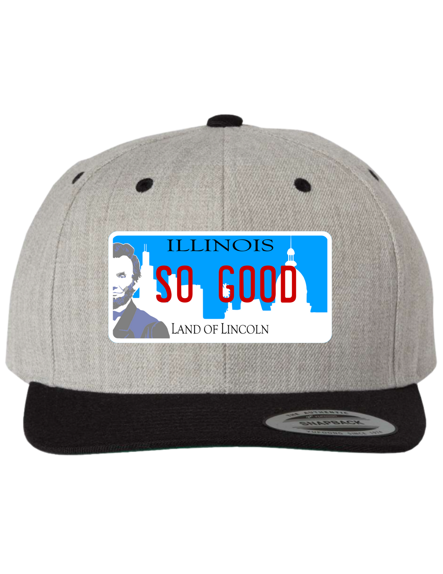 So Good Illinois Premium License Plate Trucker Hats