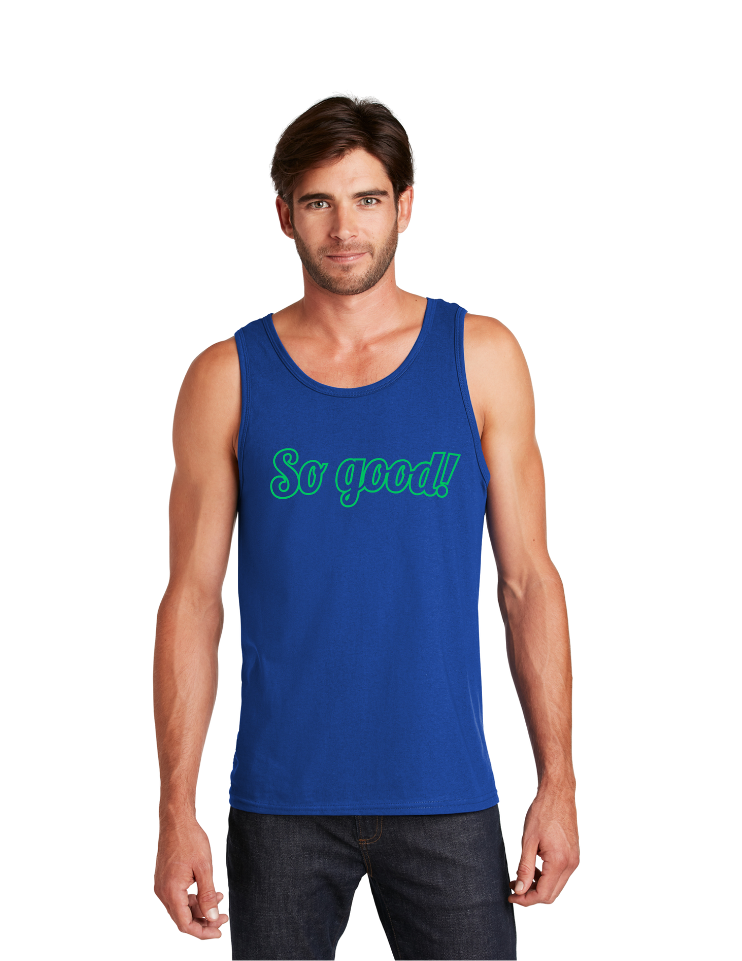 OUTLINE Logo Men's Tank (DEEP ROYAL) - So Good!