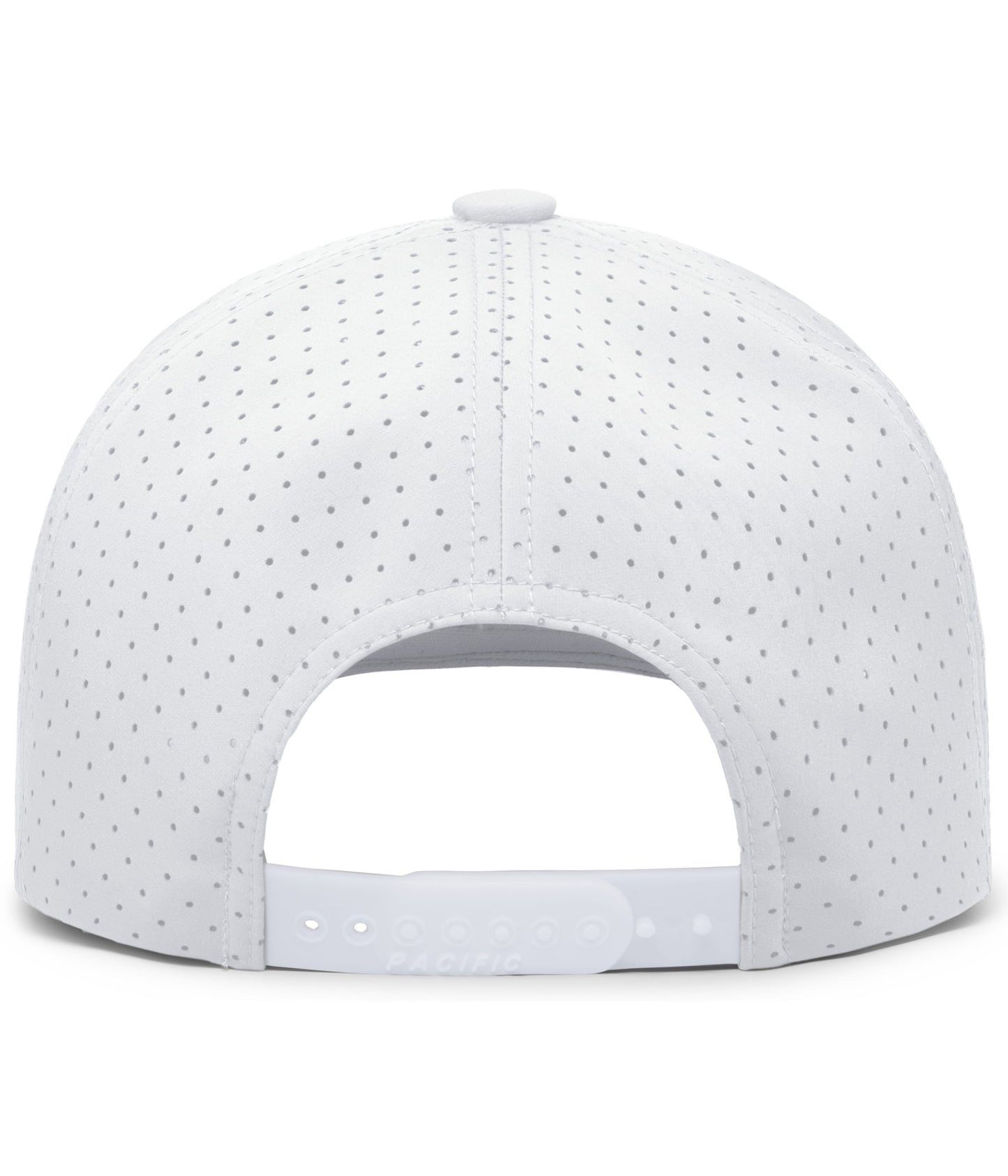 Perforated Weekender Snapback Hat w/ Embroidery (WHITE w/ BLK ROPE) - So Good!