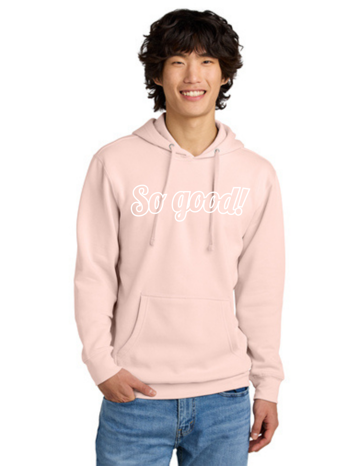 OUTLINE Logo Hoodie (ROSEWATER PINK) - So Good!