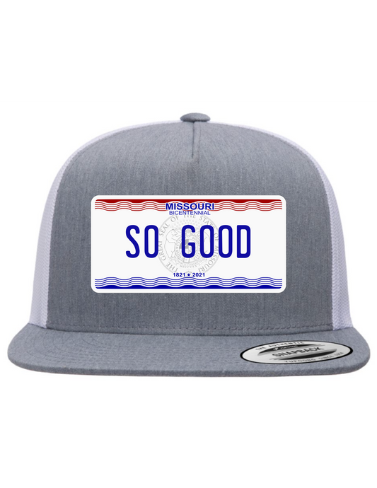 So Good Missouri License Plate Trucker Hats