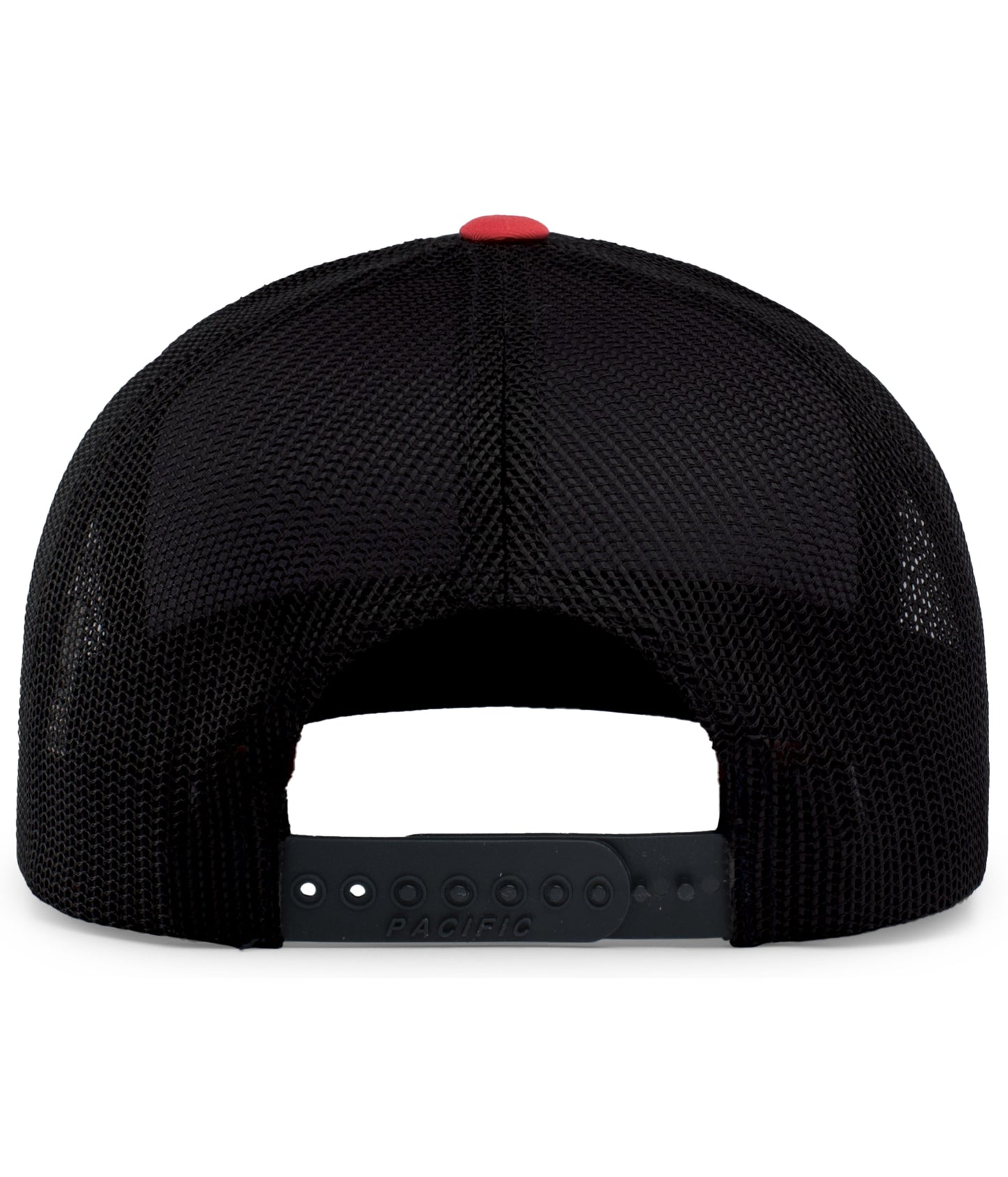 Trucker Snapback Hat w/ Embroidery (NAVY/RED) - So Good!