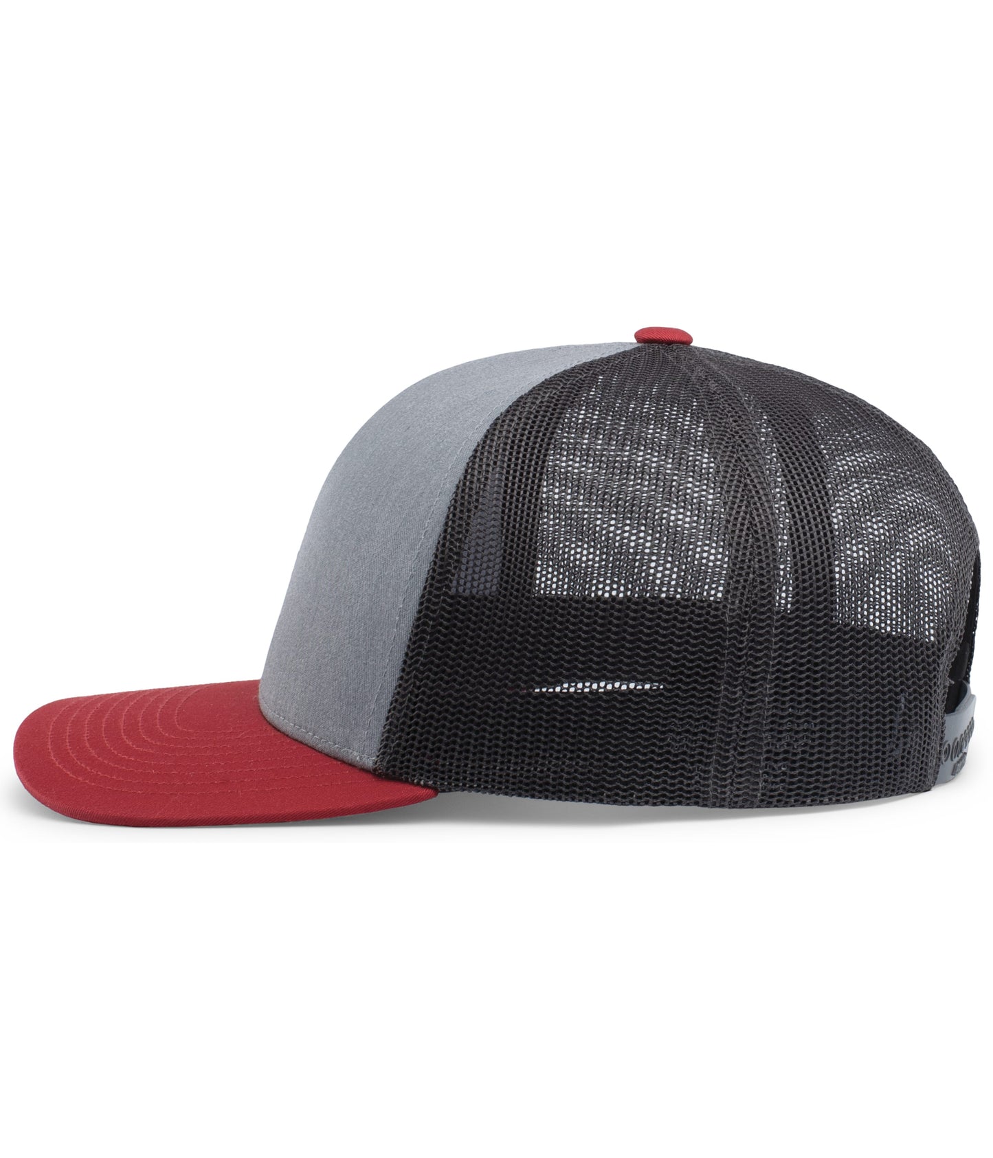Trucker Snapback Hat w/ Embroidery (HEATHER GREY/LT CHARCOAL/VARSITY) - So Good!