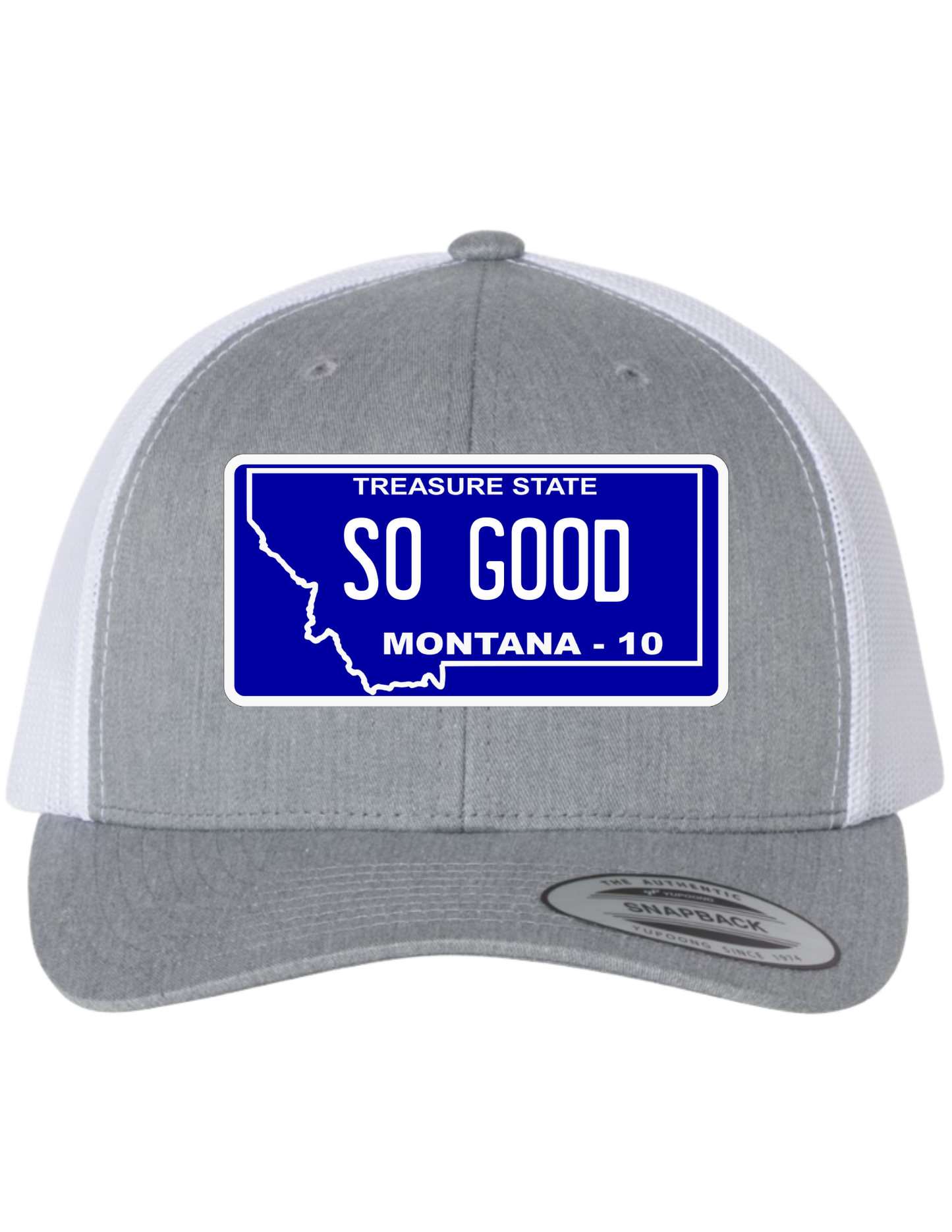 So Good Montana License Plate Trucker Hats