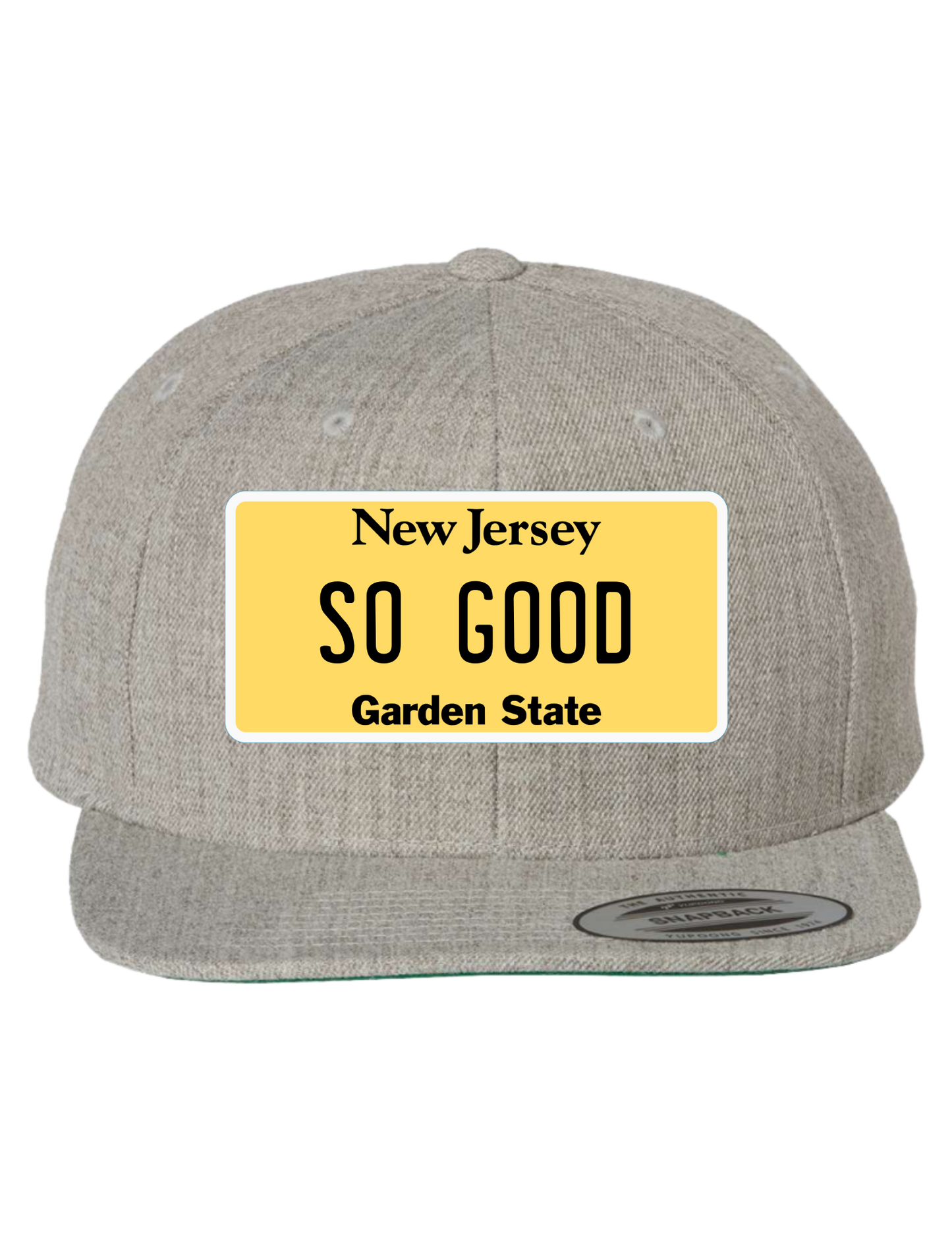 So Good New Jersey Premium License Plate Trucker Hats
