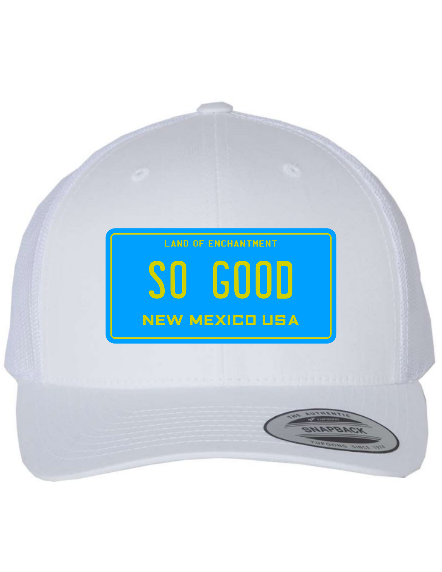 So Good New Mexico License Plate Trucker Hats