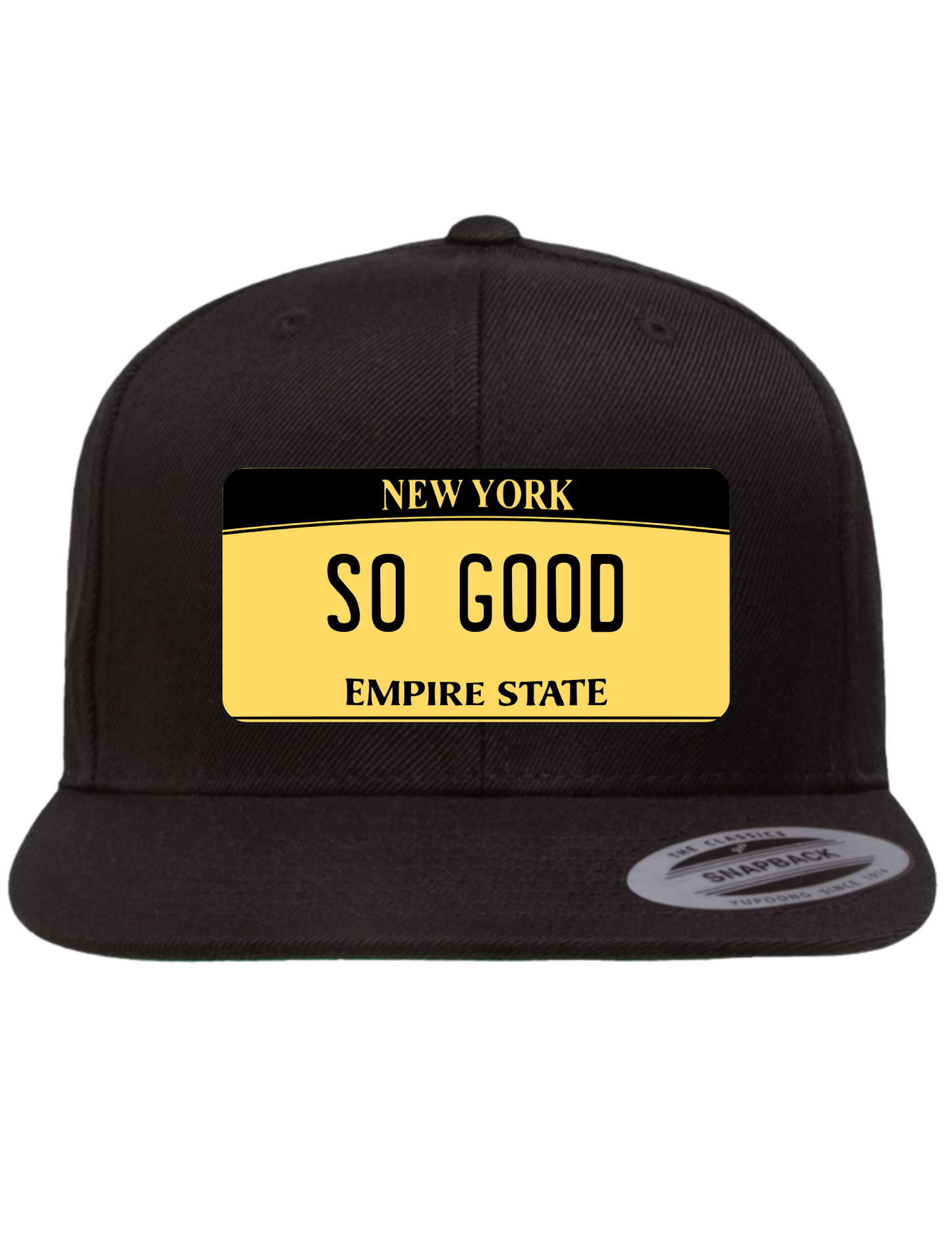 So Good New York Premium License Plate Trucker Hats
