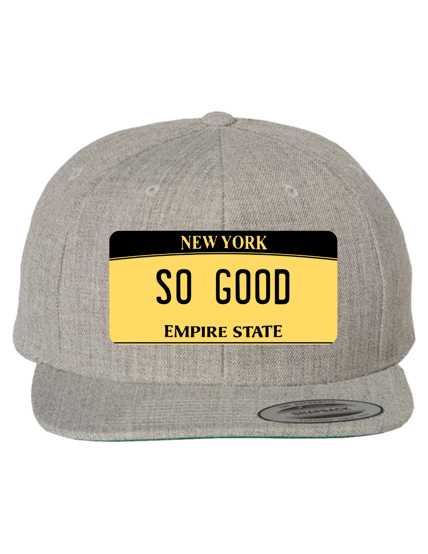 So Good New York Premium License Plate Trucker Hats