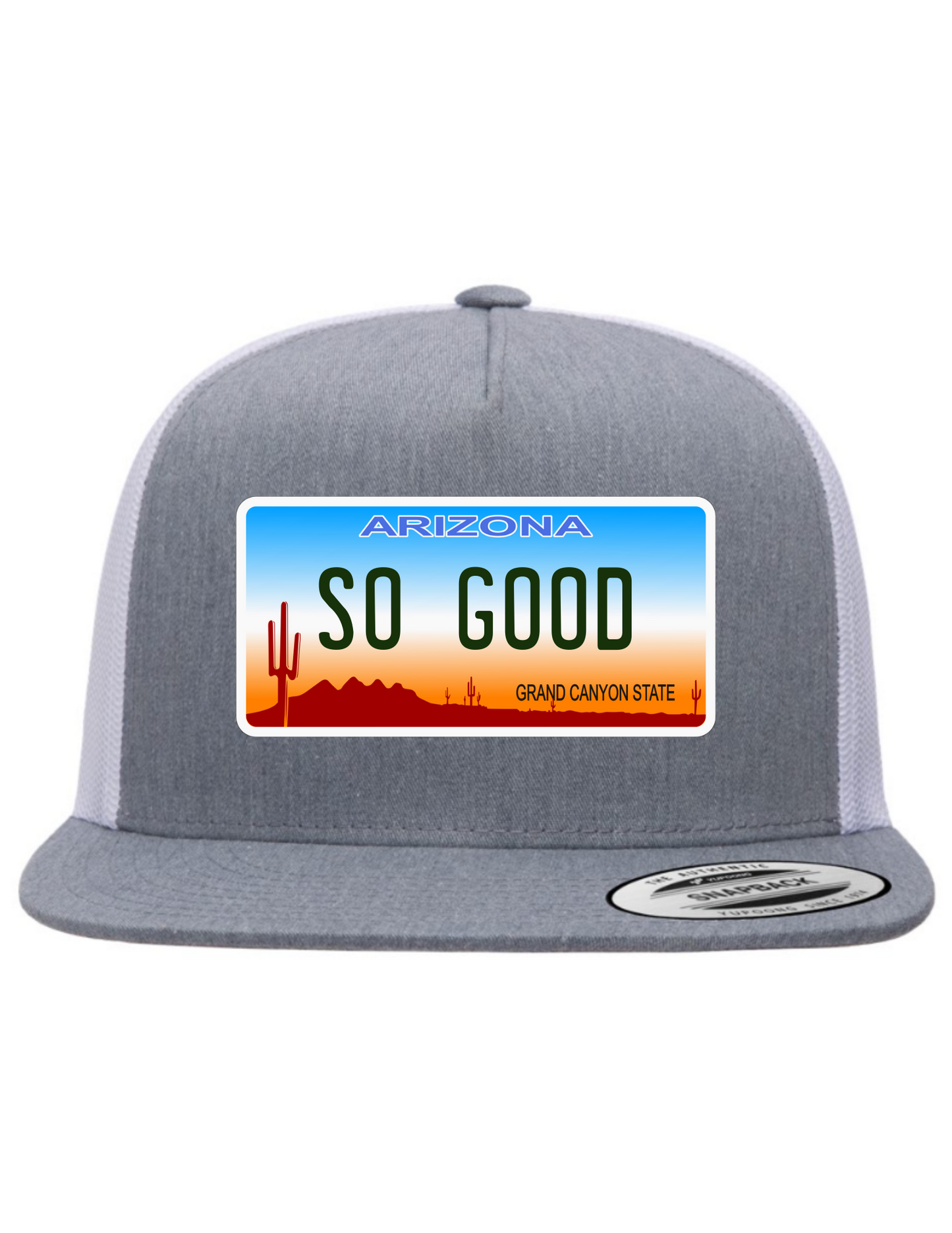 So Good Arizona License Plate Trucker Hats