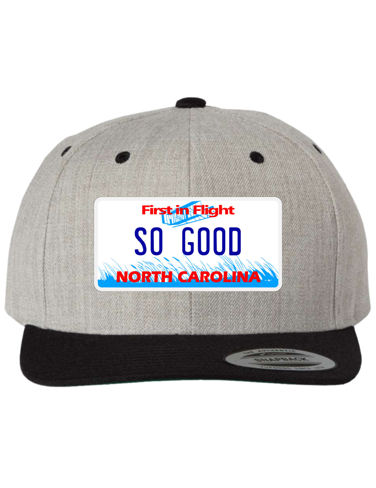 So Good North Carolina Premium License Plate Trucker Hats