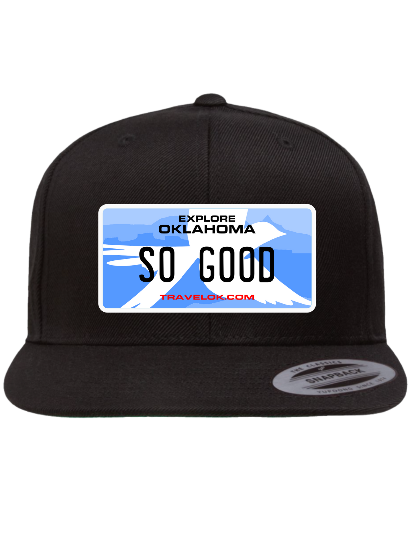 So Good Oklahoma Premium License Plate Trucker Hats