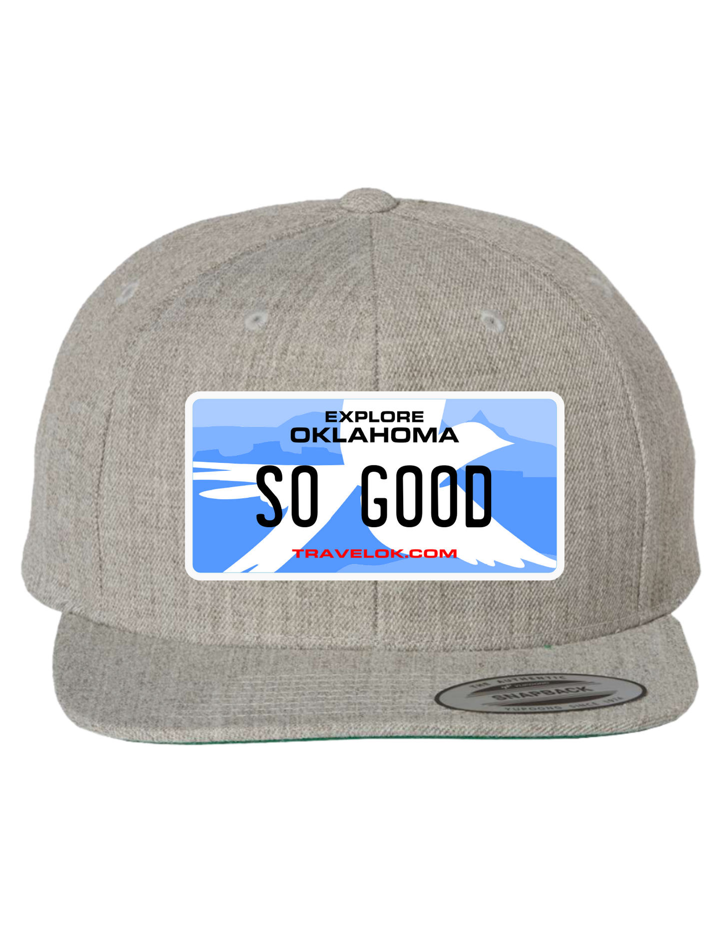 So Good Oklahoma Premium License Plate Trucker Hats