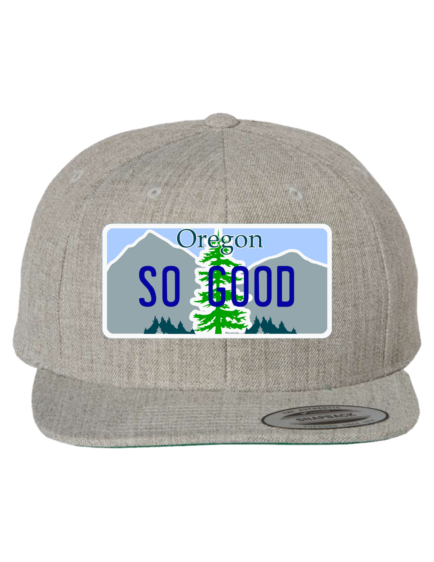 So Good Oregon Premium License Plate Trucker Hats