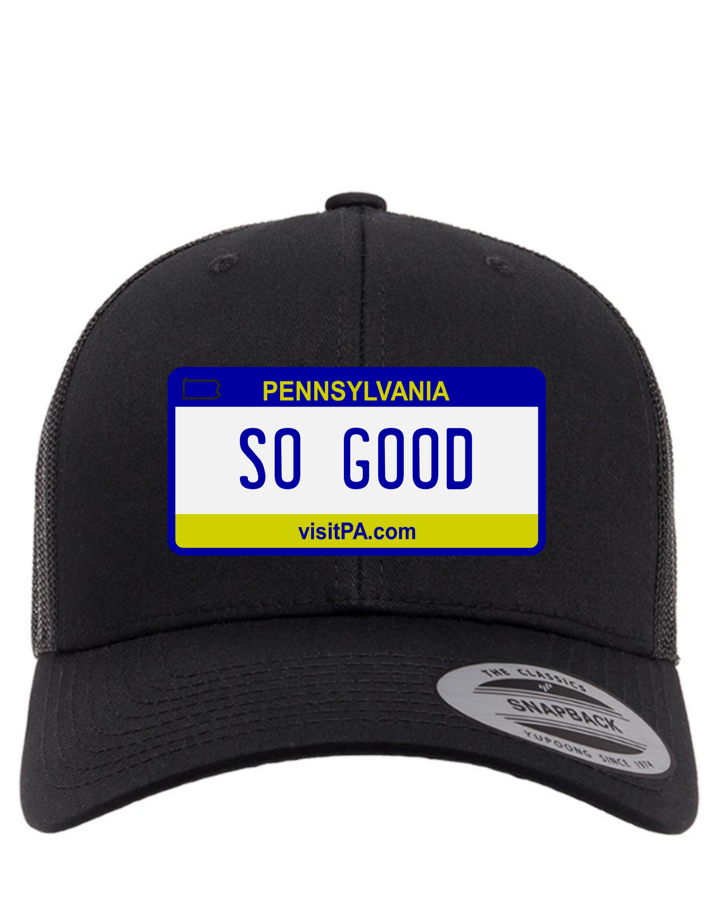So Good Pennsylvania License Plate Trucker Hats