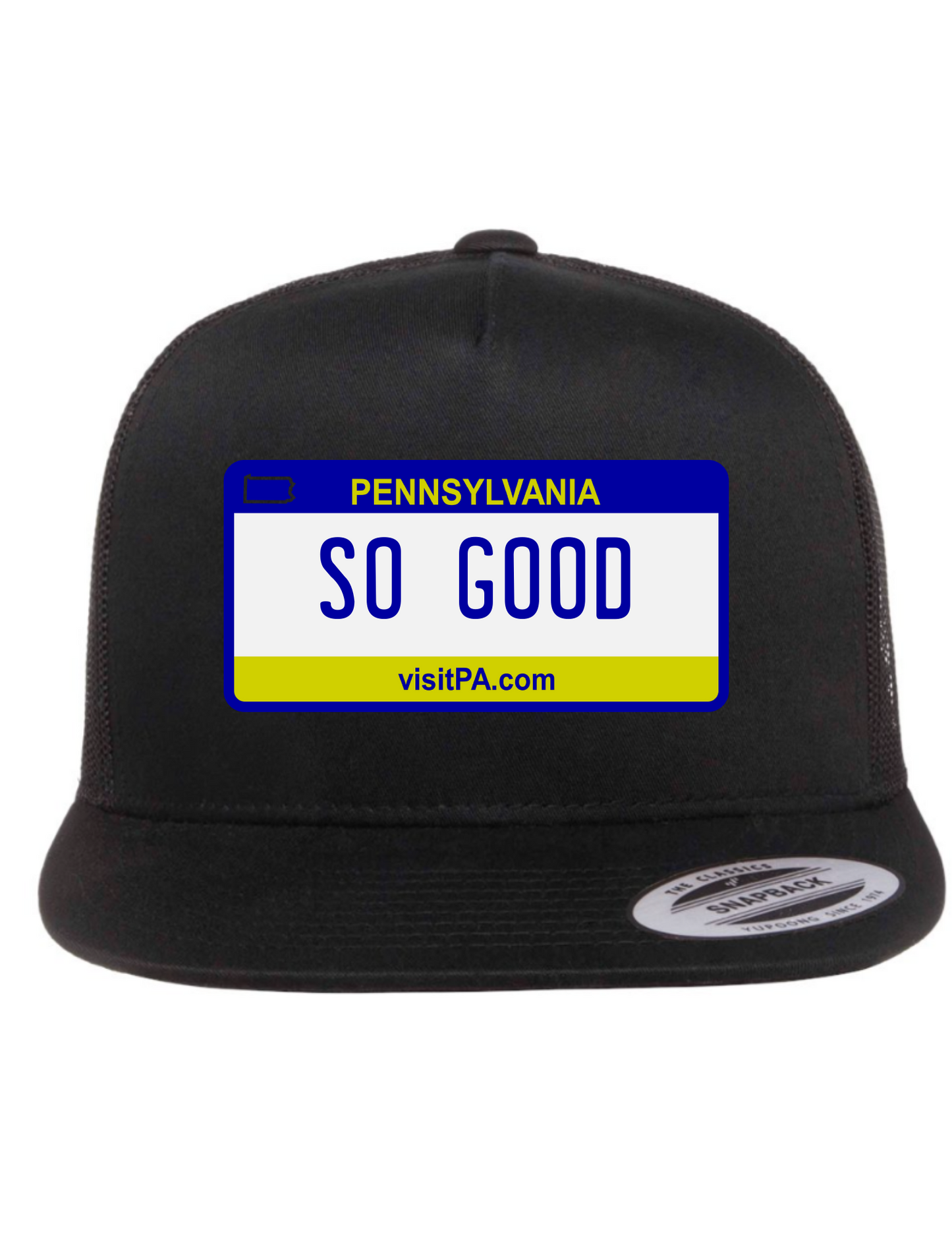 So Good Pennsylvania License Plate Trucker Hats