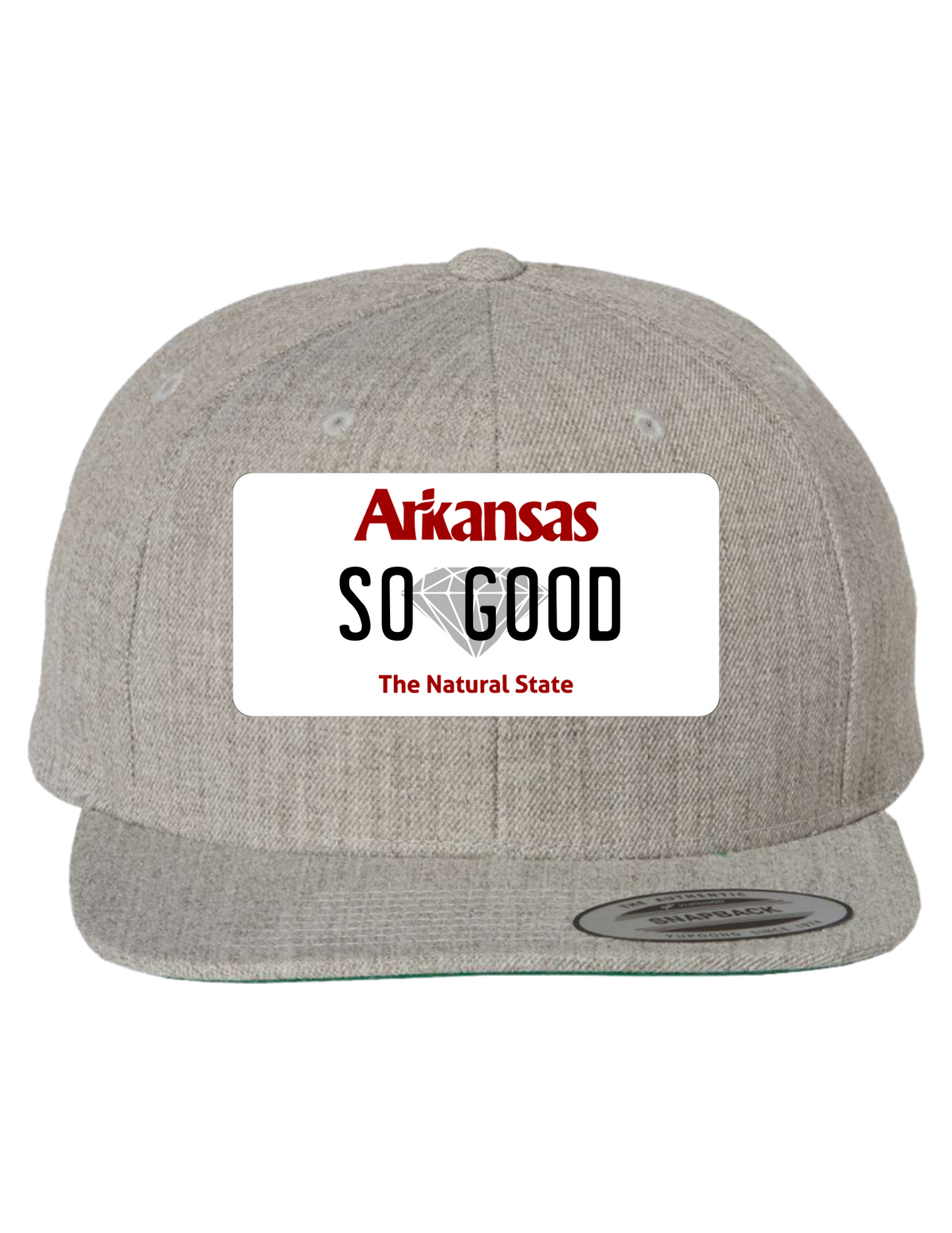 So Good Arkansas Premium License Plate Trucker Hats