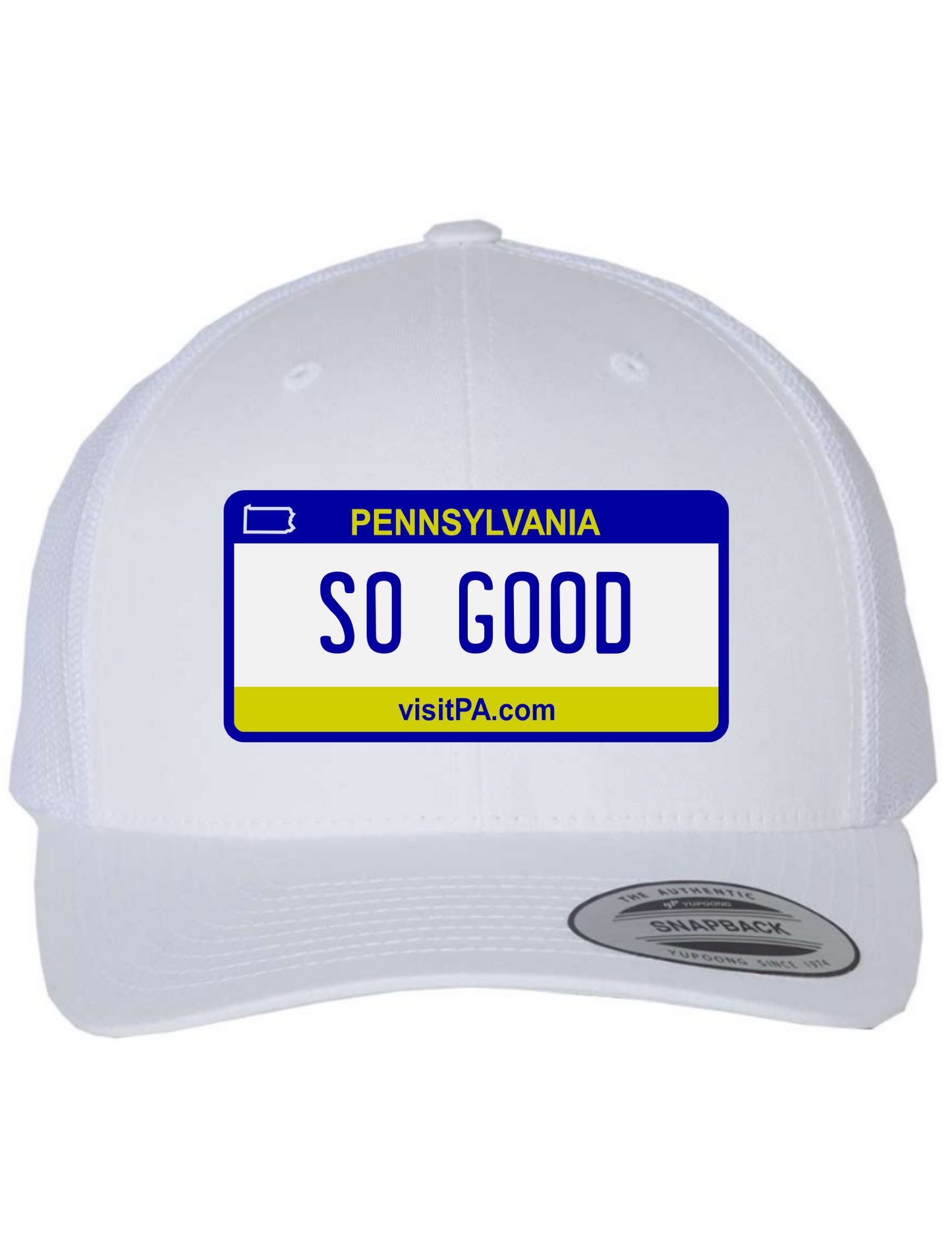 So Good Pennsylvania License Plate Trucker Hats