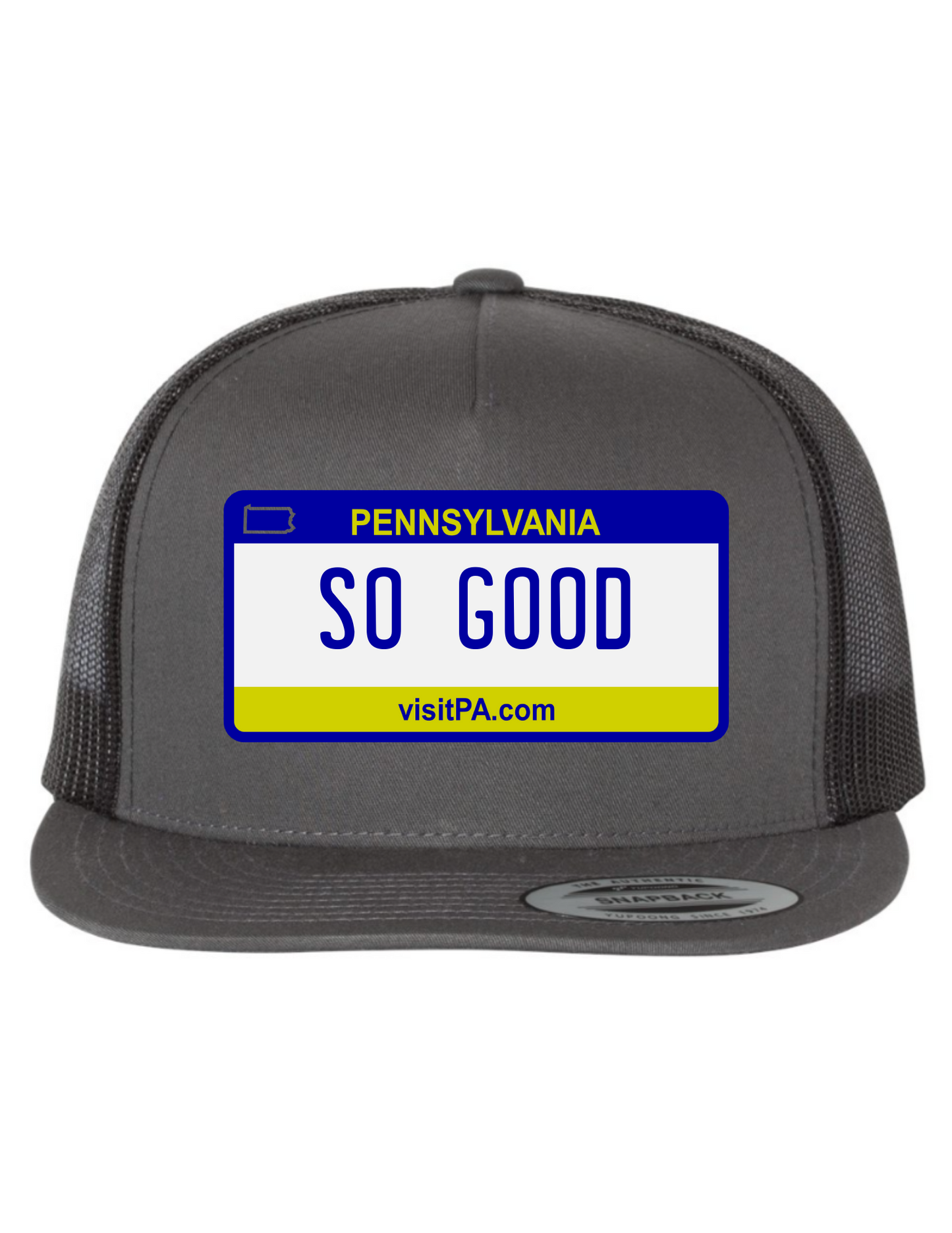 So Good Pennsylvania License Plate Trucker Hats