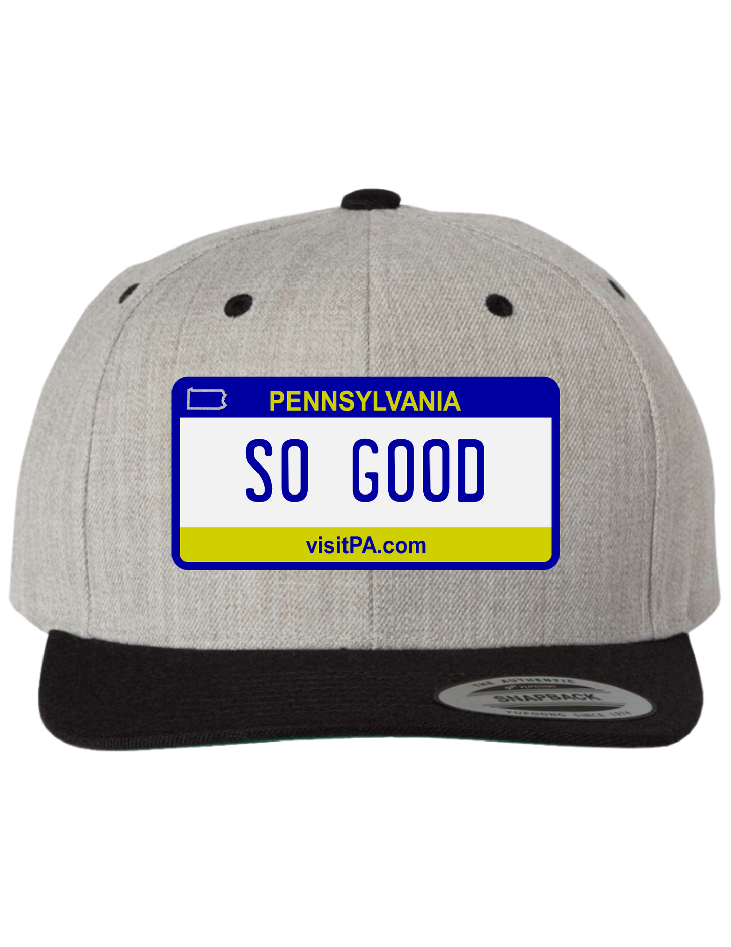 So Good Pennsylvania Premium License Plate Trucker Hats