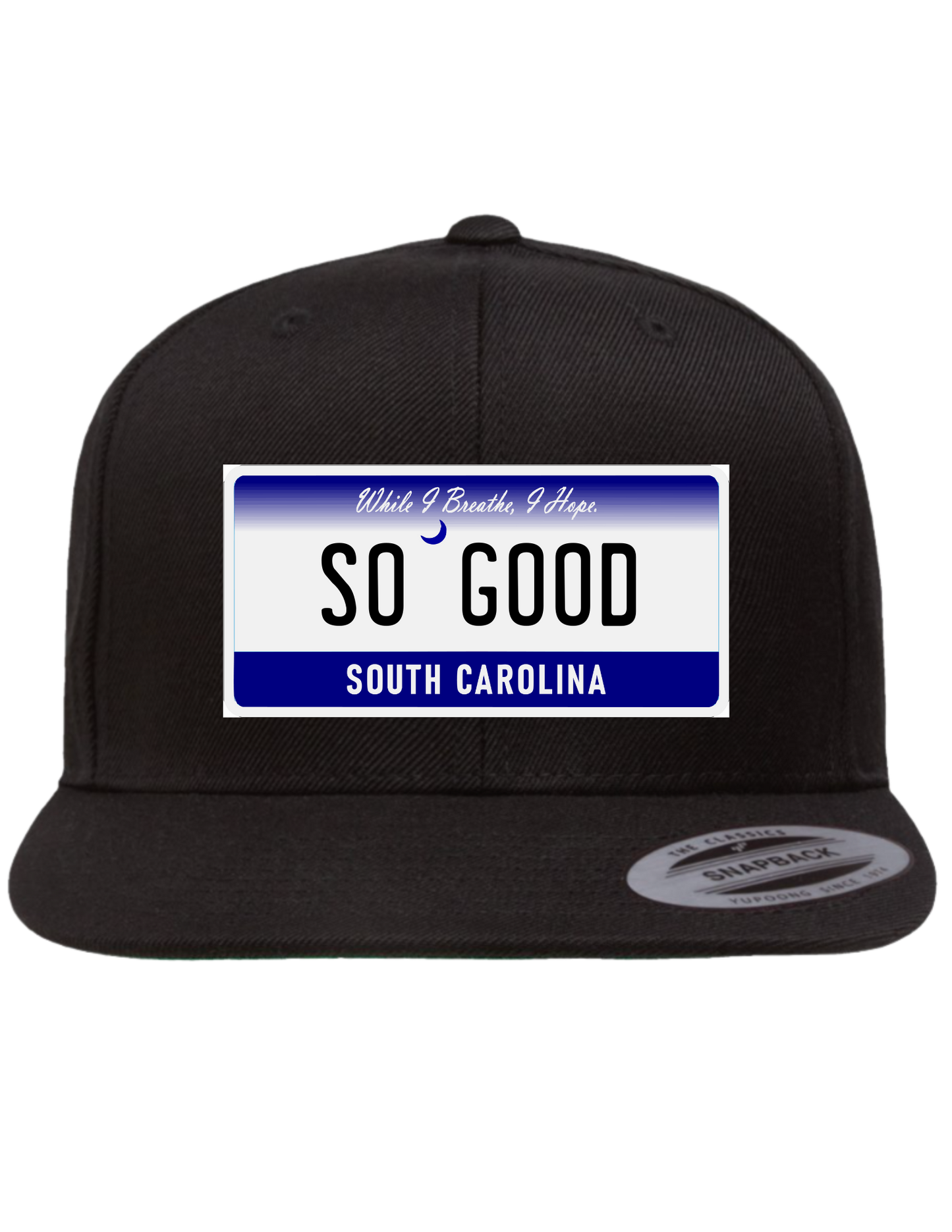 So Good South Carolina Premium License Plate Trucker Hats