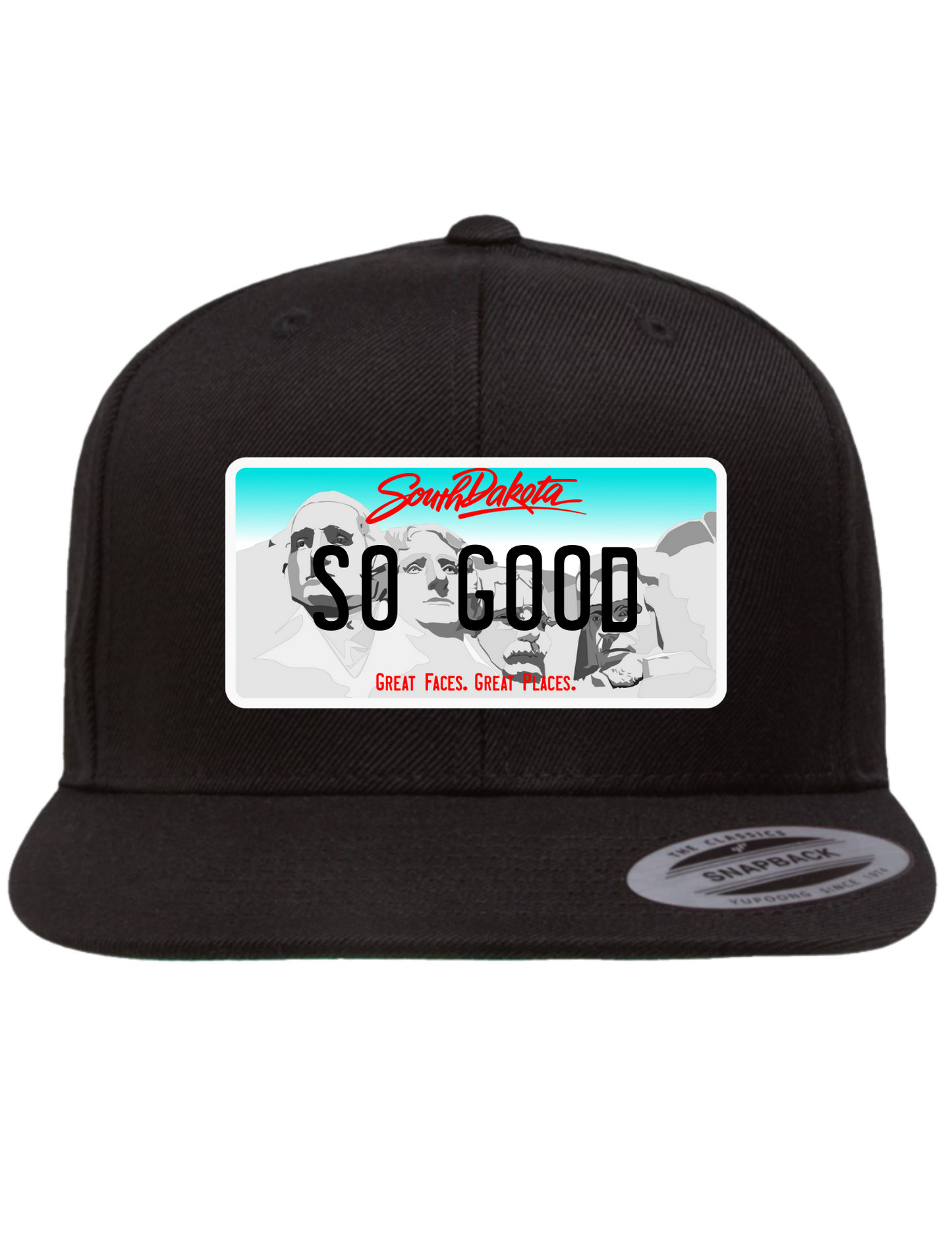 So Good South Dakota Premium License Plate Trucker Hats