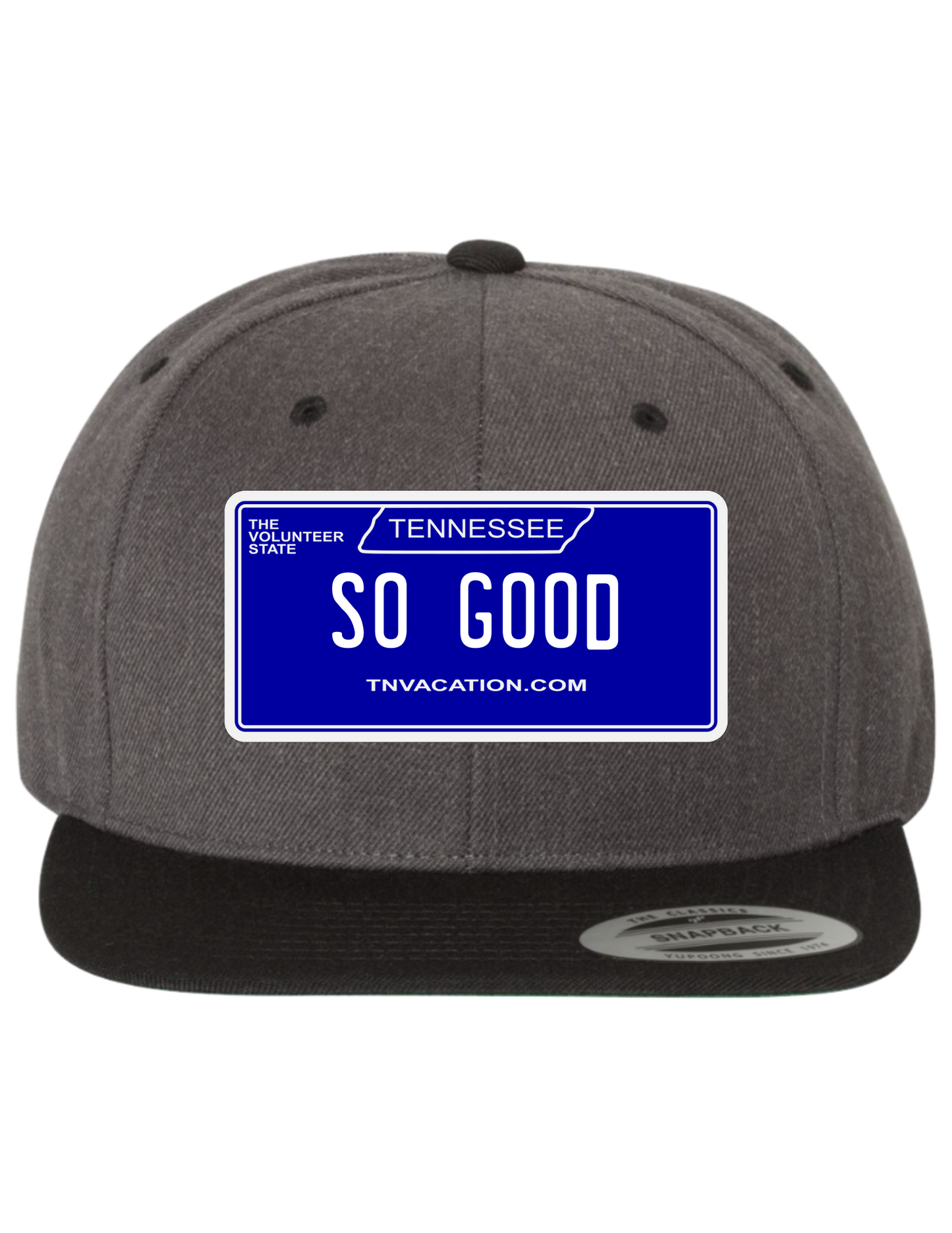 So Good Tennessee Premium License Plate Trucker Hats