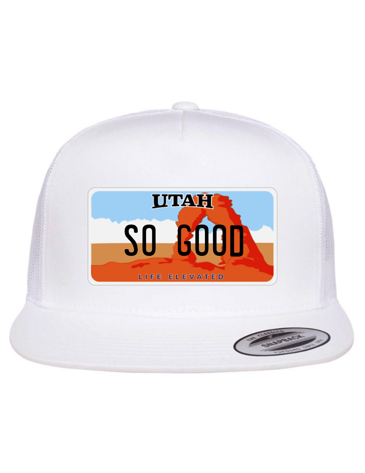 So Good Utah License Plate Trucker Hats