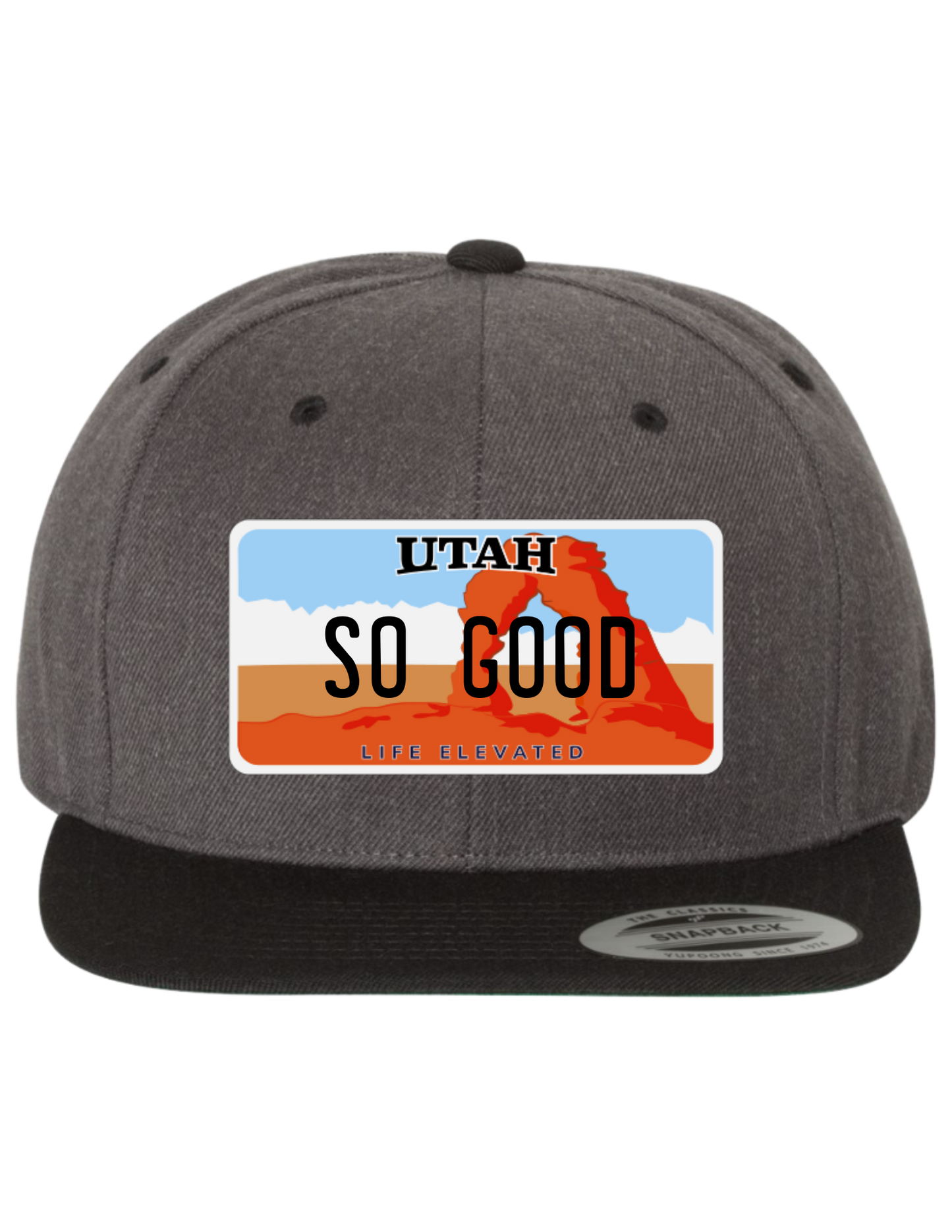So Good Utah Premium License Plate Trucker Hats