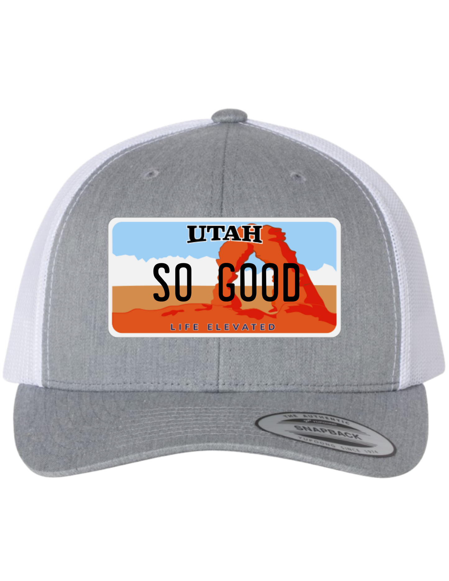 So Good Utah License Plate Trucker Hats