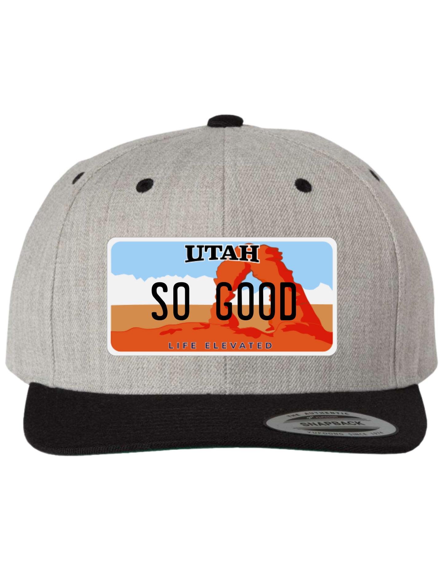 So Good Utah Premium License Plate Trucker Hats