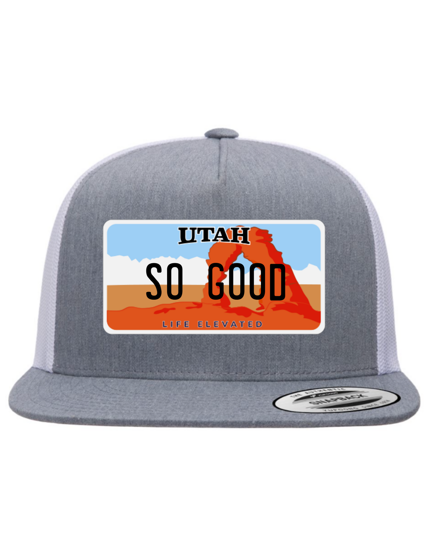 So Good Utah License Plate Trucker Hats