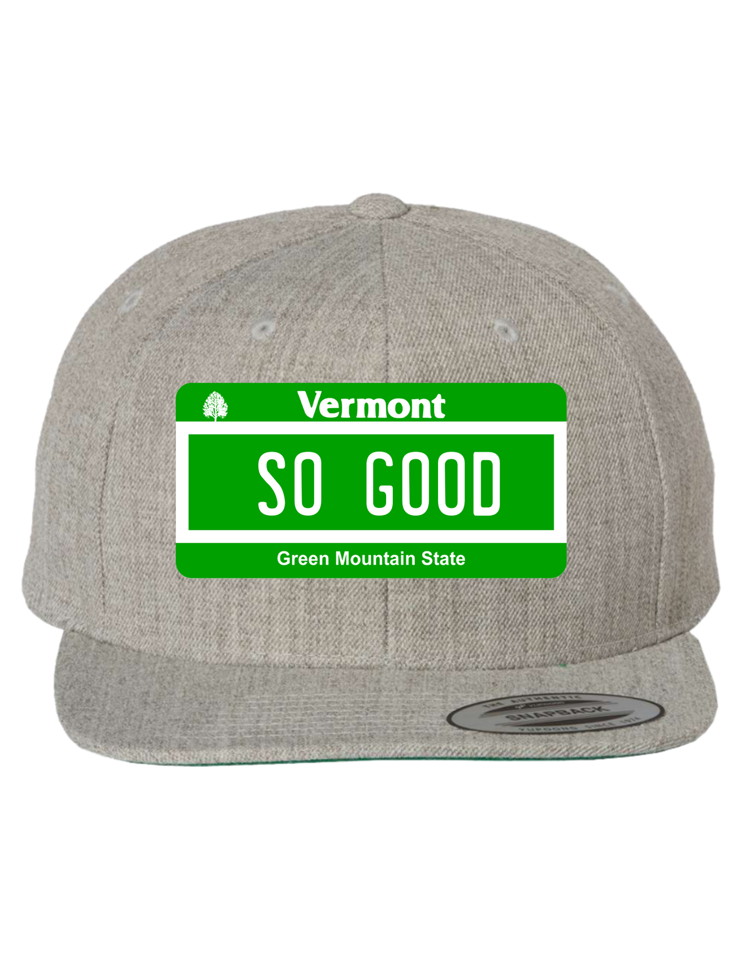 So Good Vermont Premium License Plate Trucker Hats