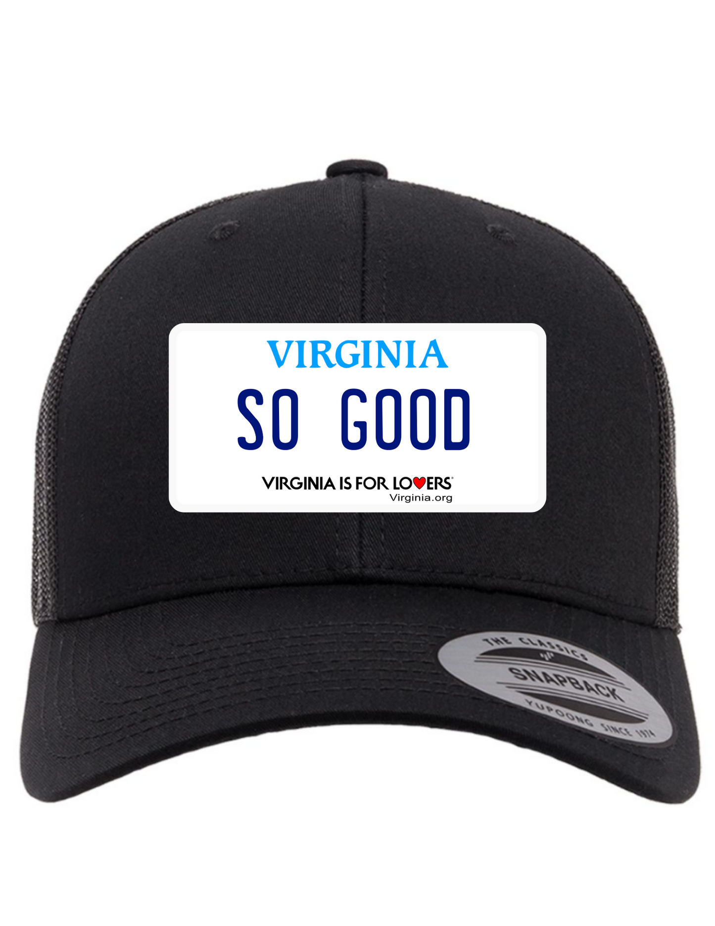 So Good Virginia License Plate Trucker Hats (Copy)