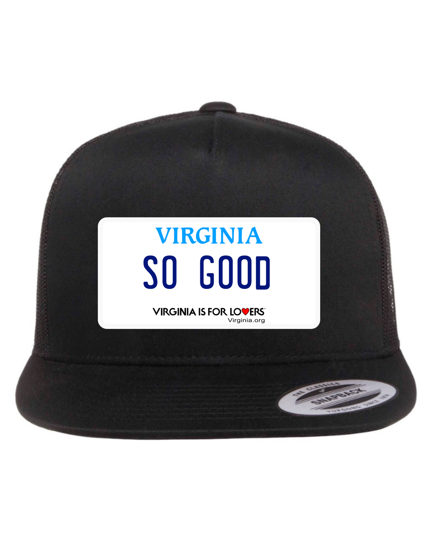 So Good Virginia License Plate Trucker Hats (Copy)