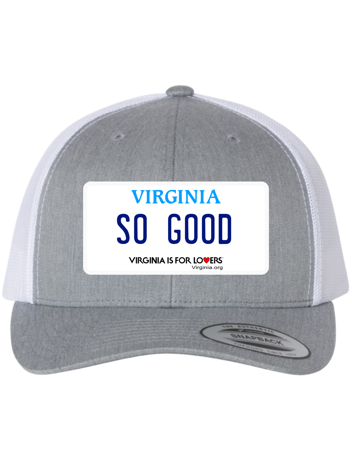 So Good Virginia License Plate Trucker Hats (Copy)