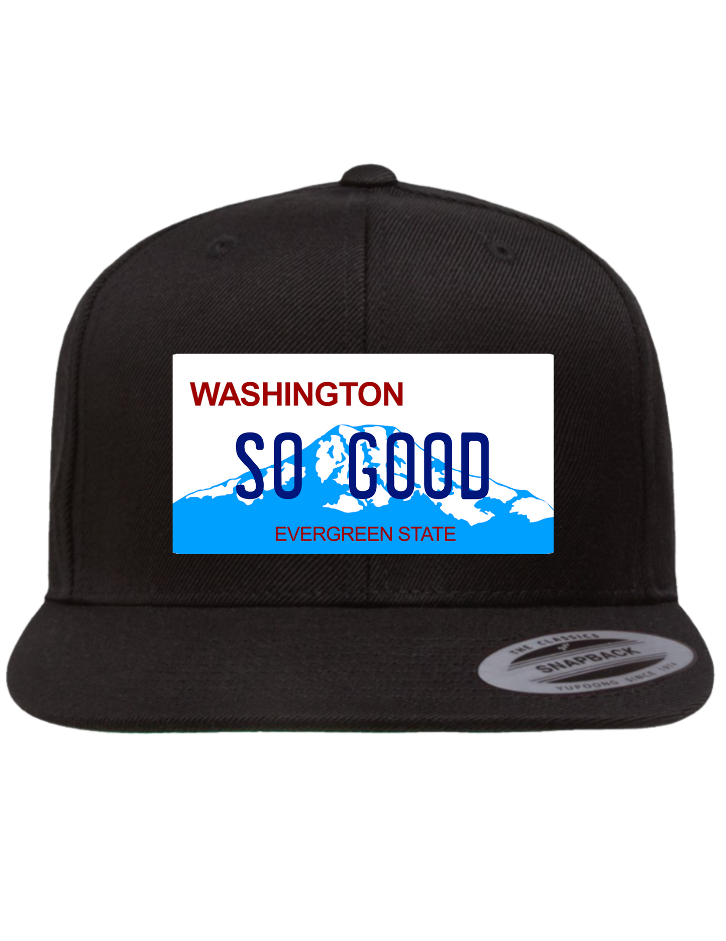 So Good Washington Premium License Plate Trucker Hats