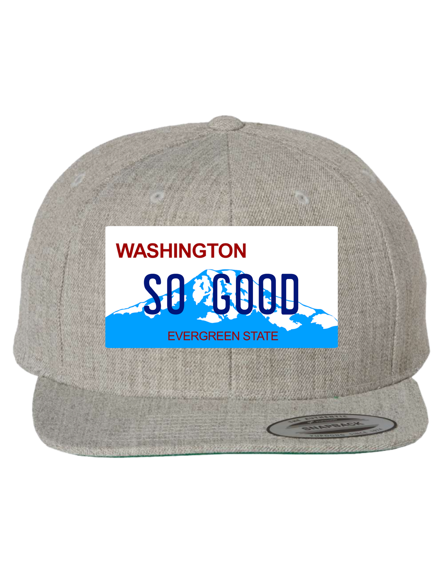 So Good Washington Premium License Plate Trucker Hats