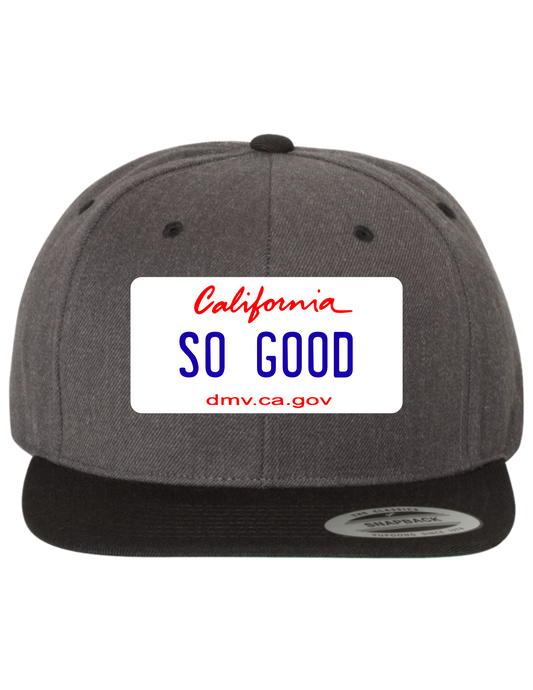 So Good California Premium License Plate Trucker Hats