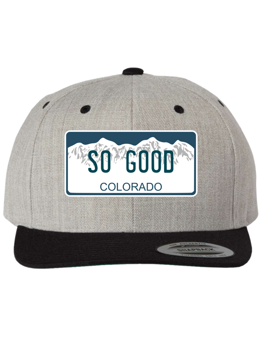 So Good Colorado Premium License Plate Trucker Hats