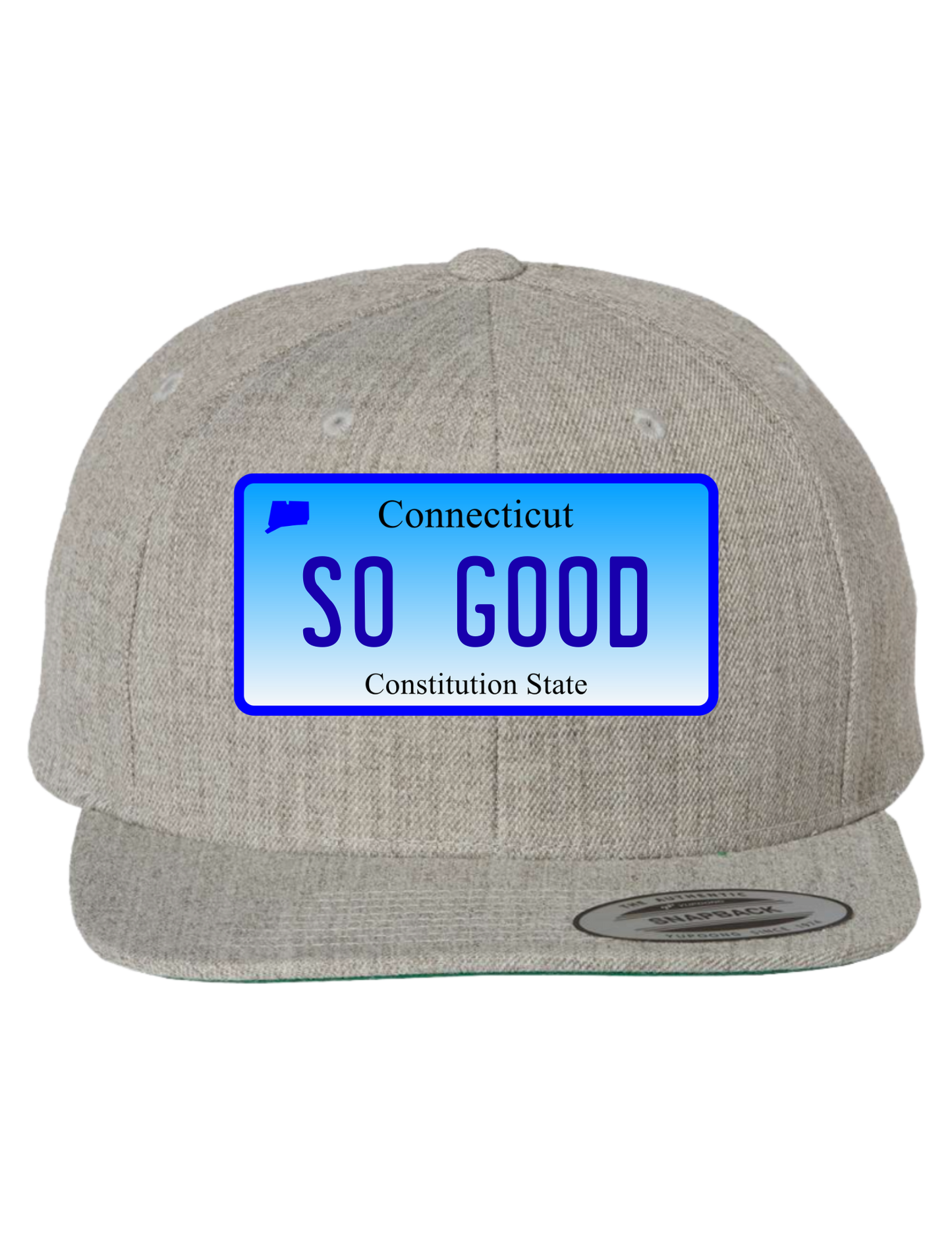 So Good Connecticut Premium License Plate Trucker Hats