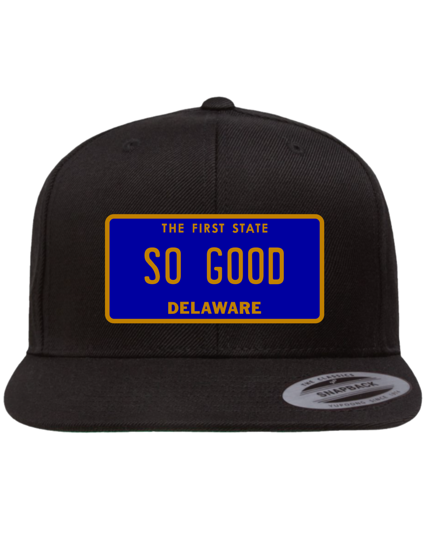 So Good Delaware Premium License Plate Trucker Hats