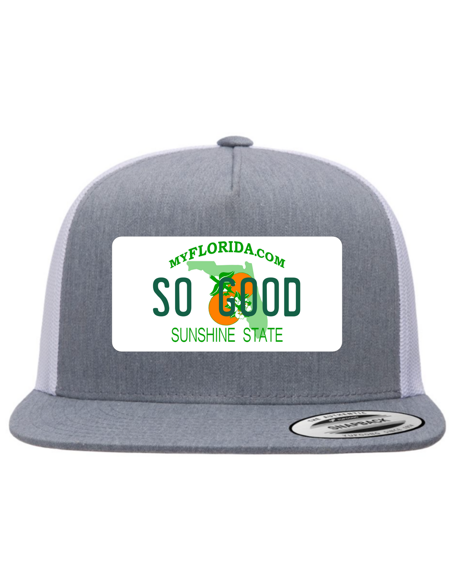 So Good Florida License Plate Trucker Hats