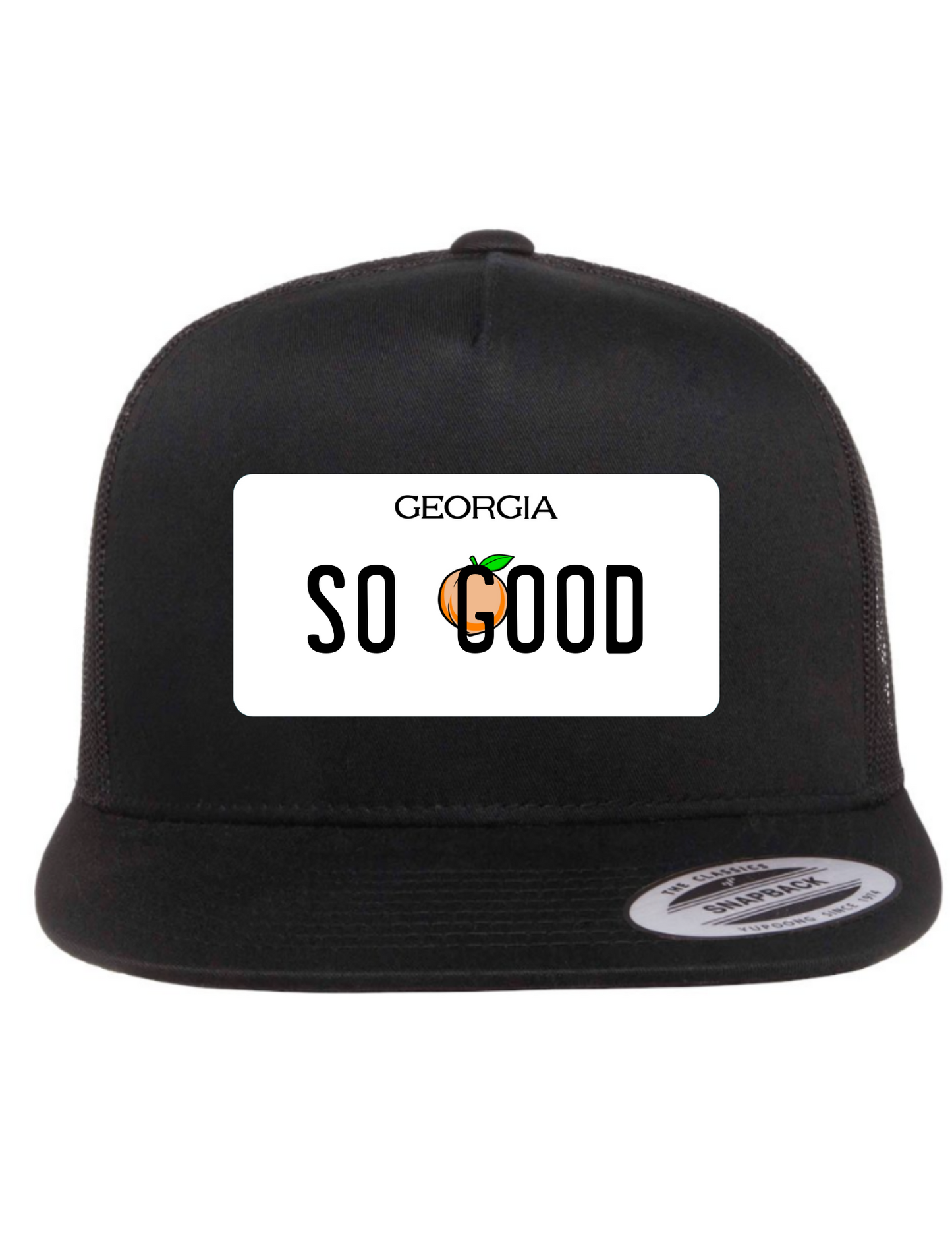 So Good Georgia License Plate Trucker Hats